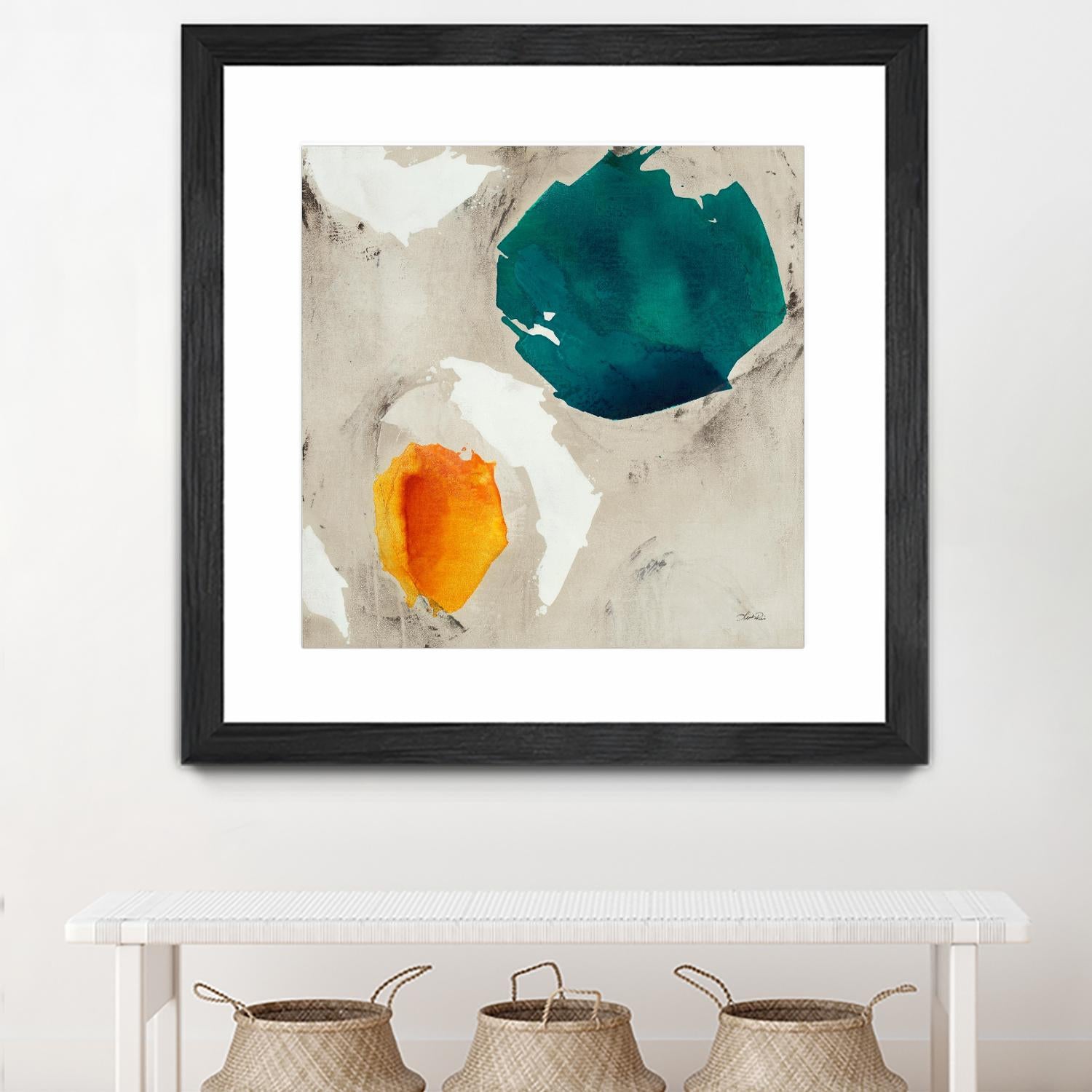 Connected II by Leah Rei on GIANT ART - greens abstract green