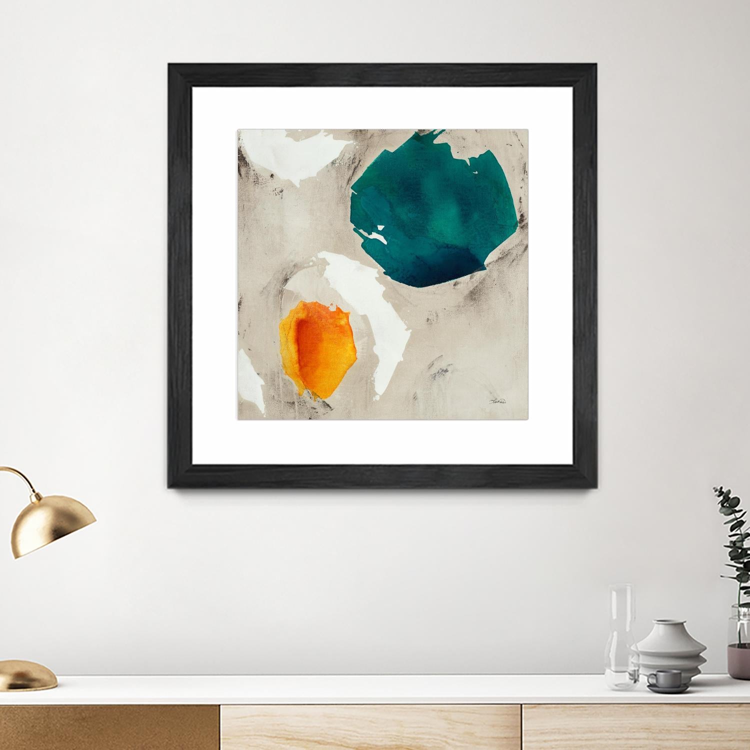 Connected II by Leah Rei on GIANT ART - greens abstract green