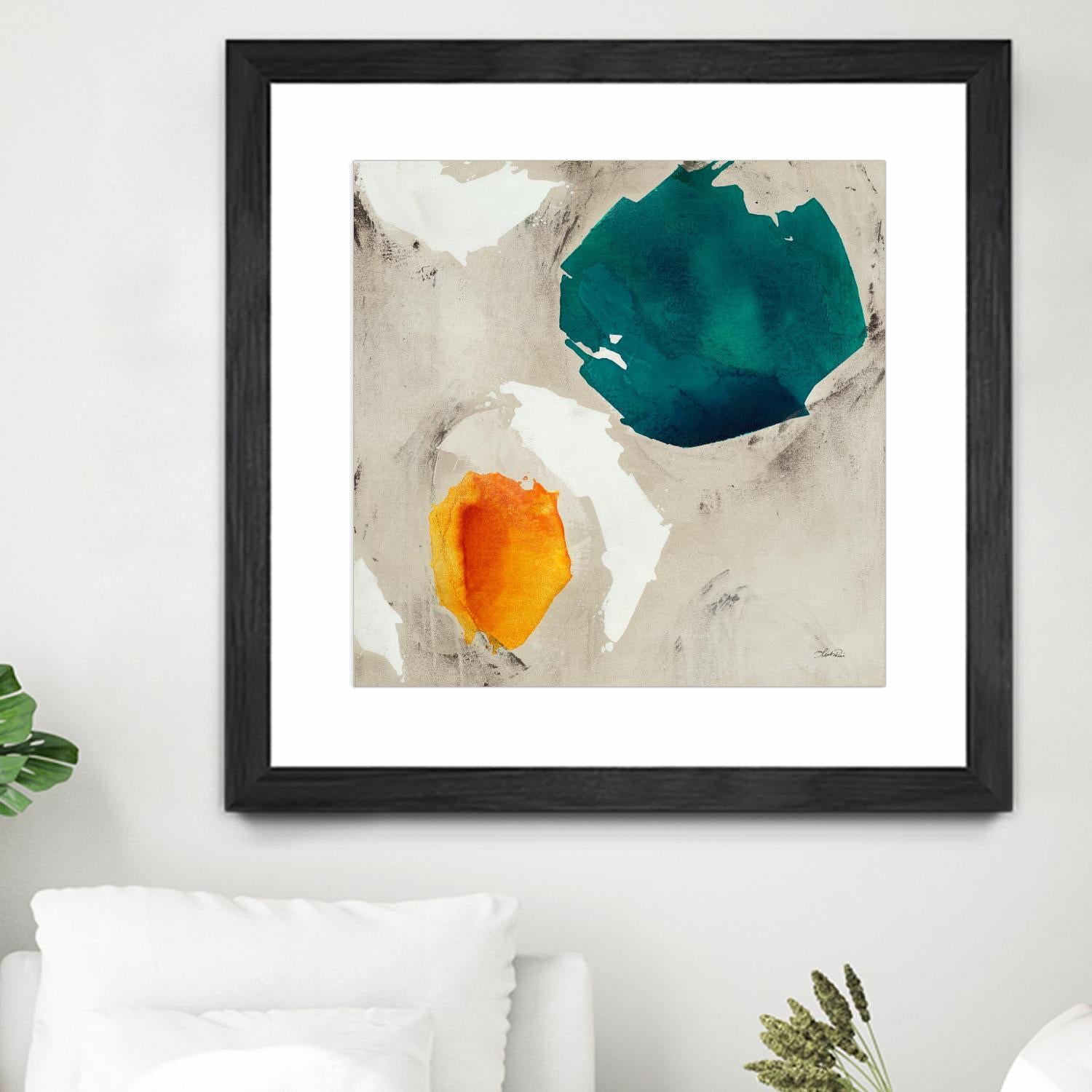 Connected II by Leah Rei on GIANT ART - greens abstract green