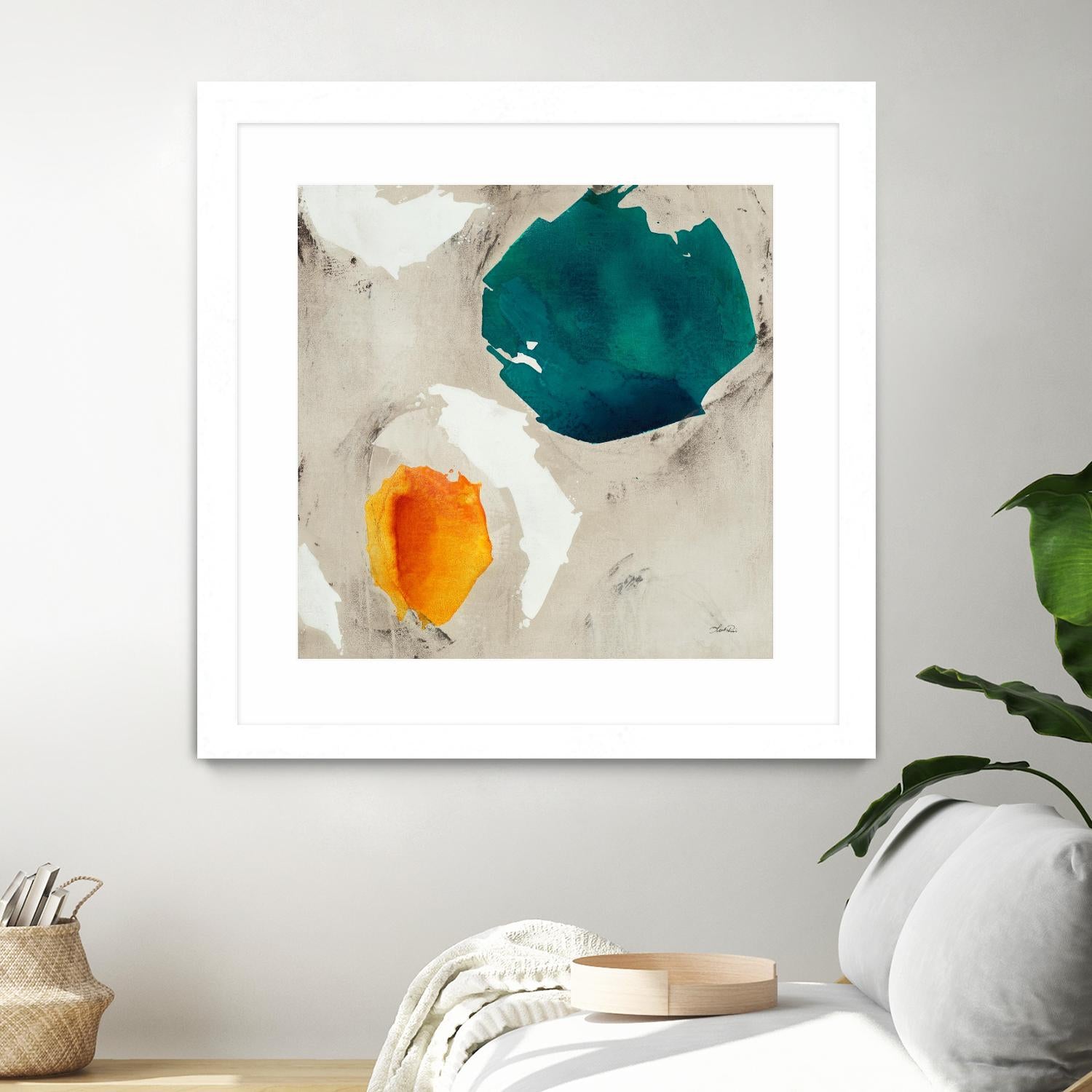 Connected II by Leah Rei on GIANT ART - greens abstract green