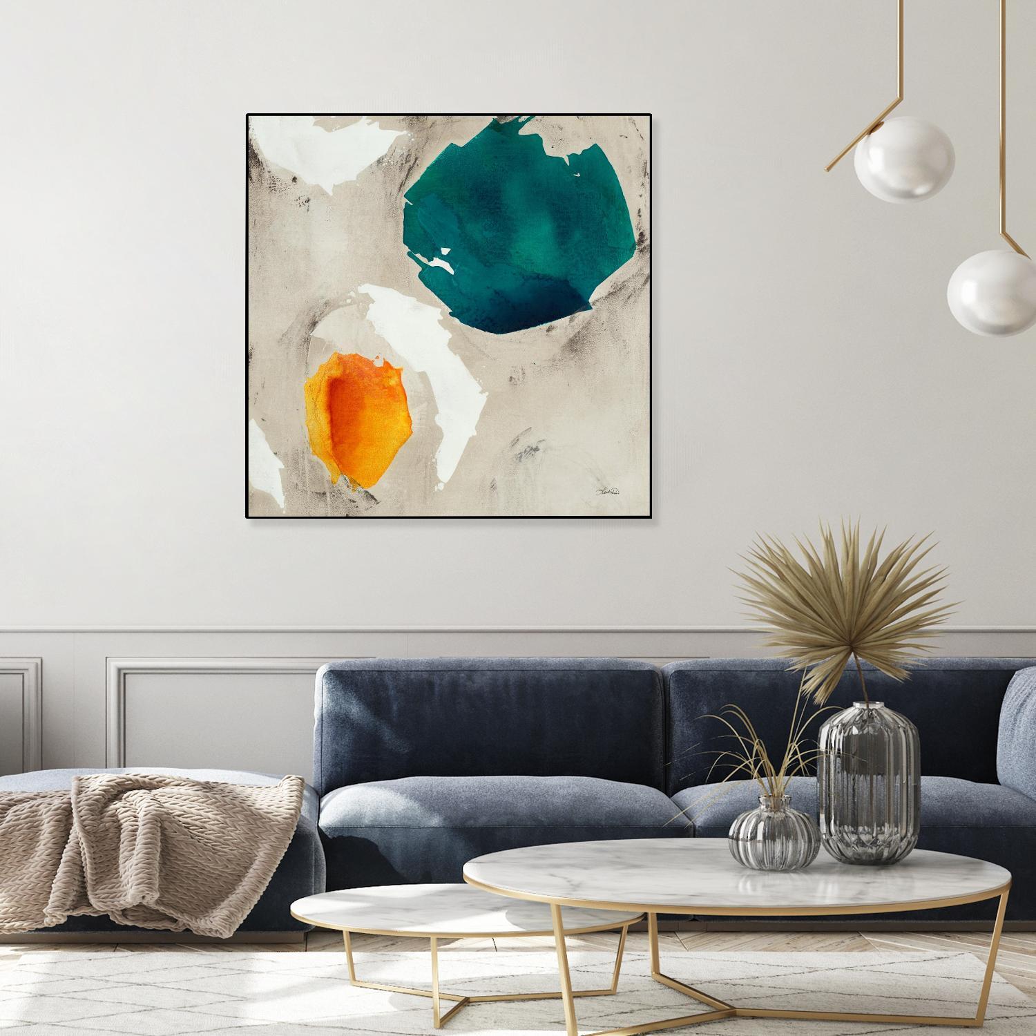 Connected II by Leah Rei on GIANT ART - greens abstract green