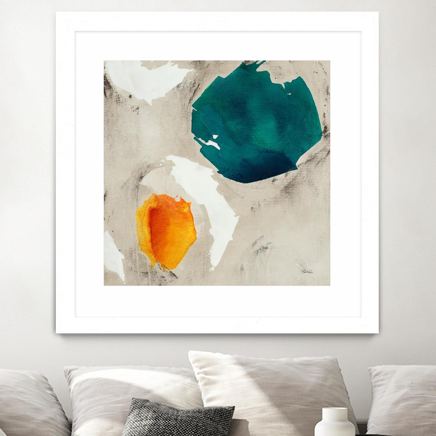 Connected II by Leah Rei on GIANT ART - greens abstract green