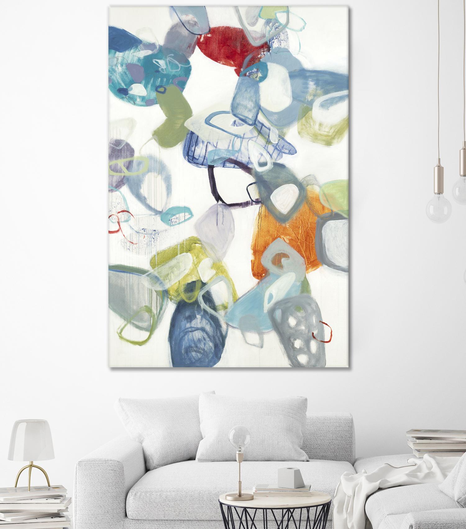 Party Time I by Lisa Ridgers on GIANT ART - blues abstract