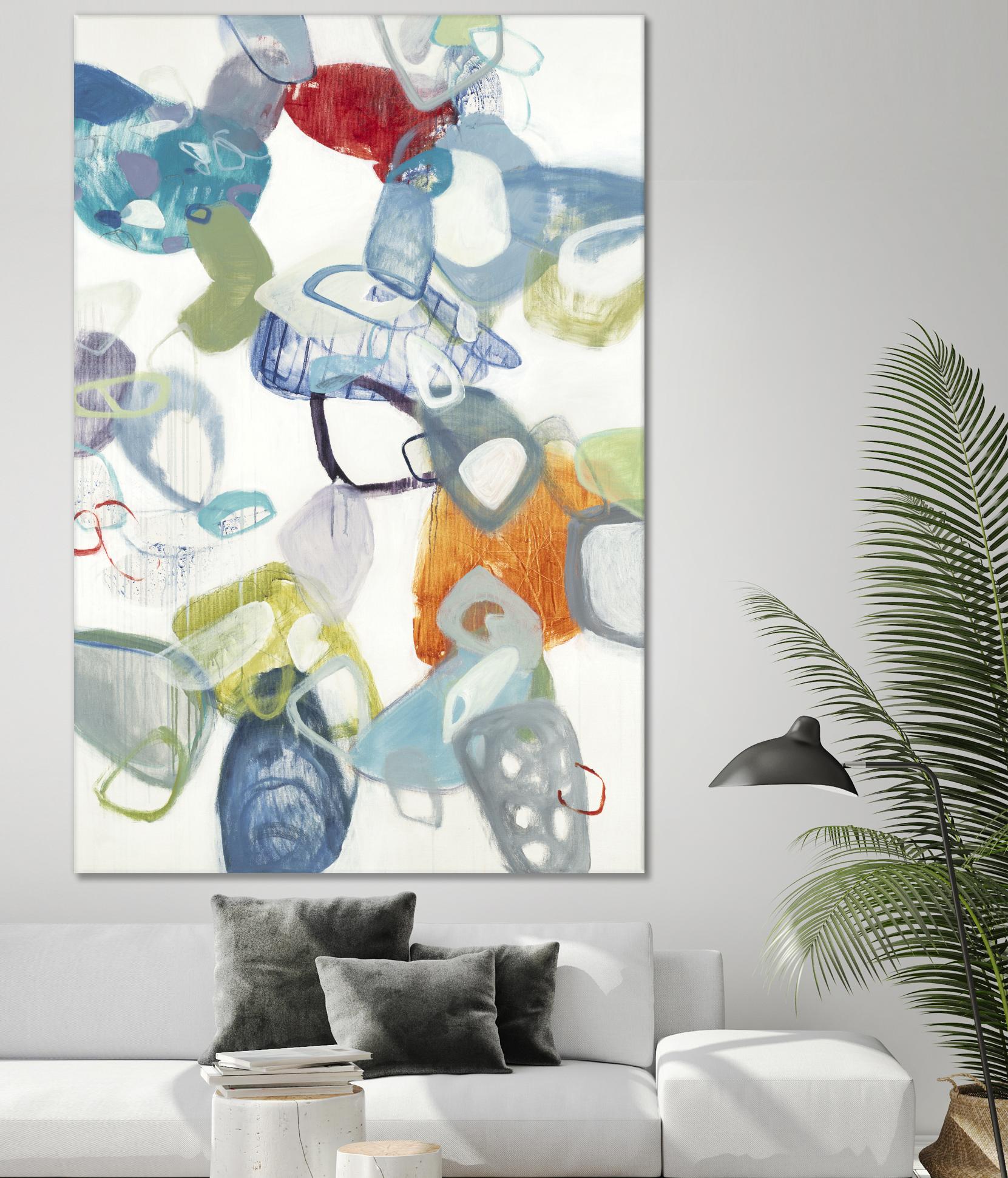 Party Time I by Lisa Ridgers on GIANT ART - blues abstract