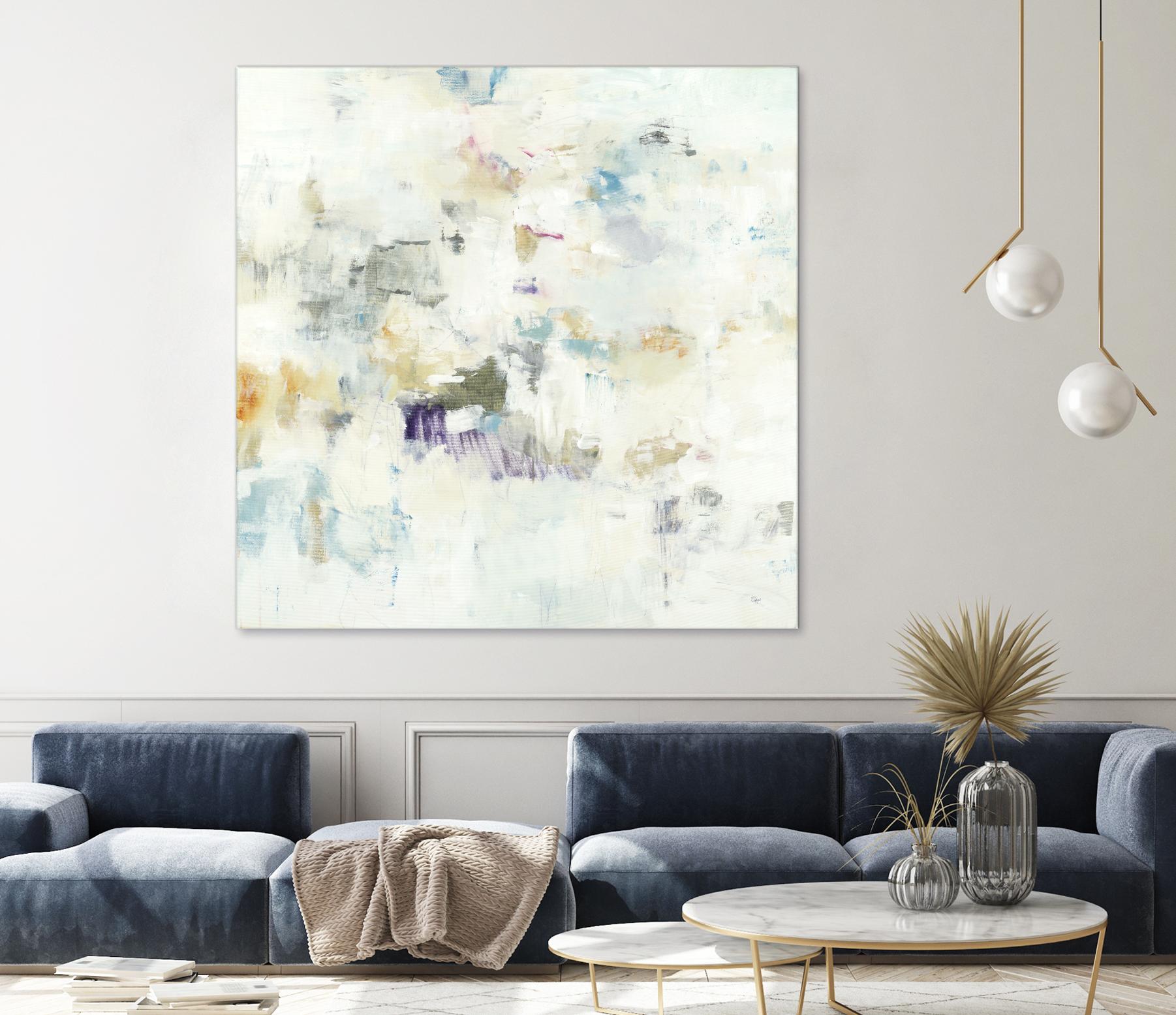 Off the Wall by Lisa Ridgers on GIANT ART - whites & creams abstract