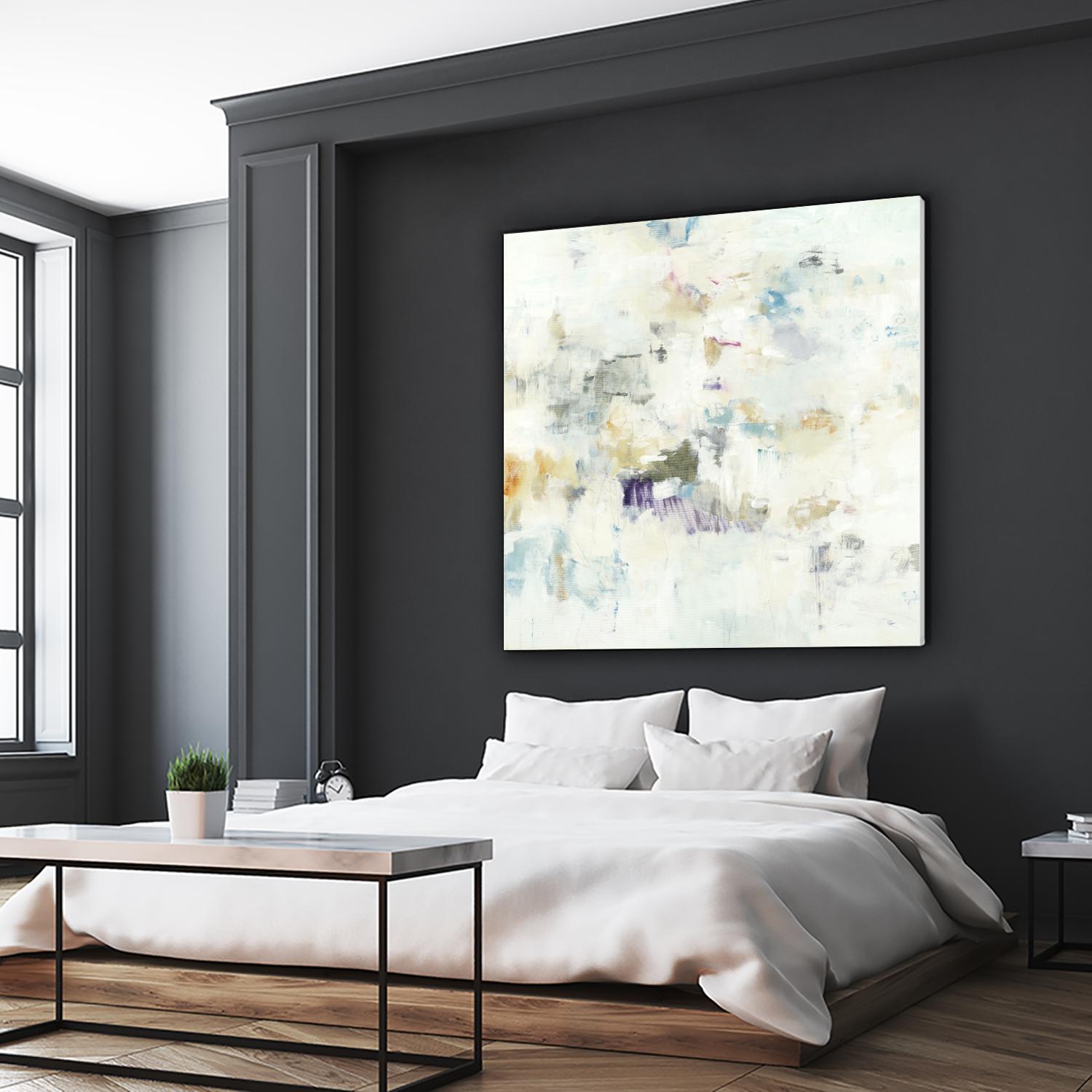 Off the Wall by Lisa Ridgers on GIANT ART - whites & creams abstract