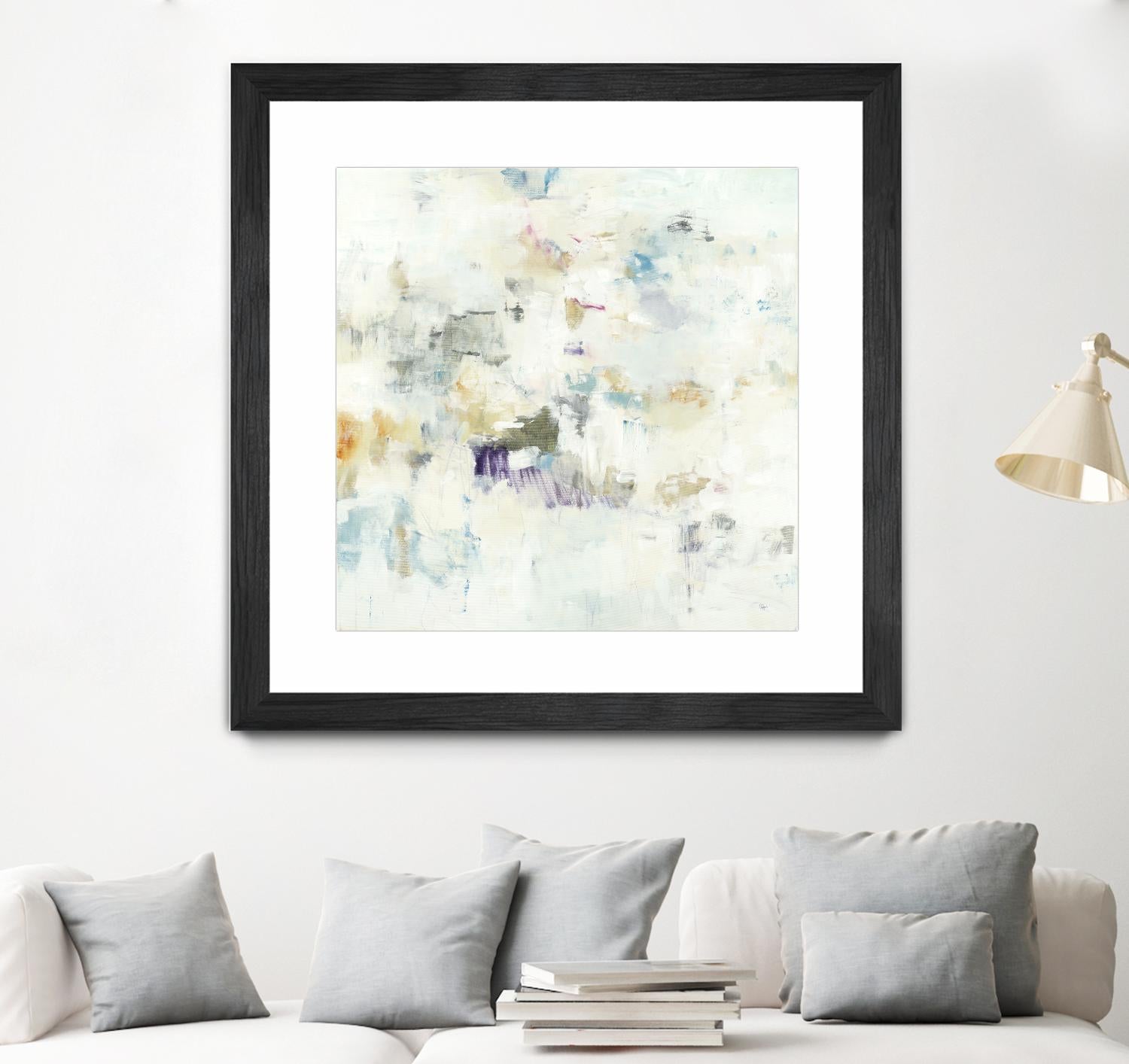 Off the Wall by Lisa Ridgers on GIANT ART - whites & creams abstract