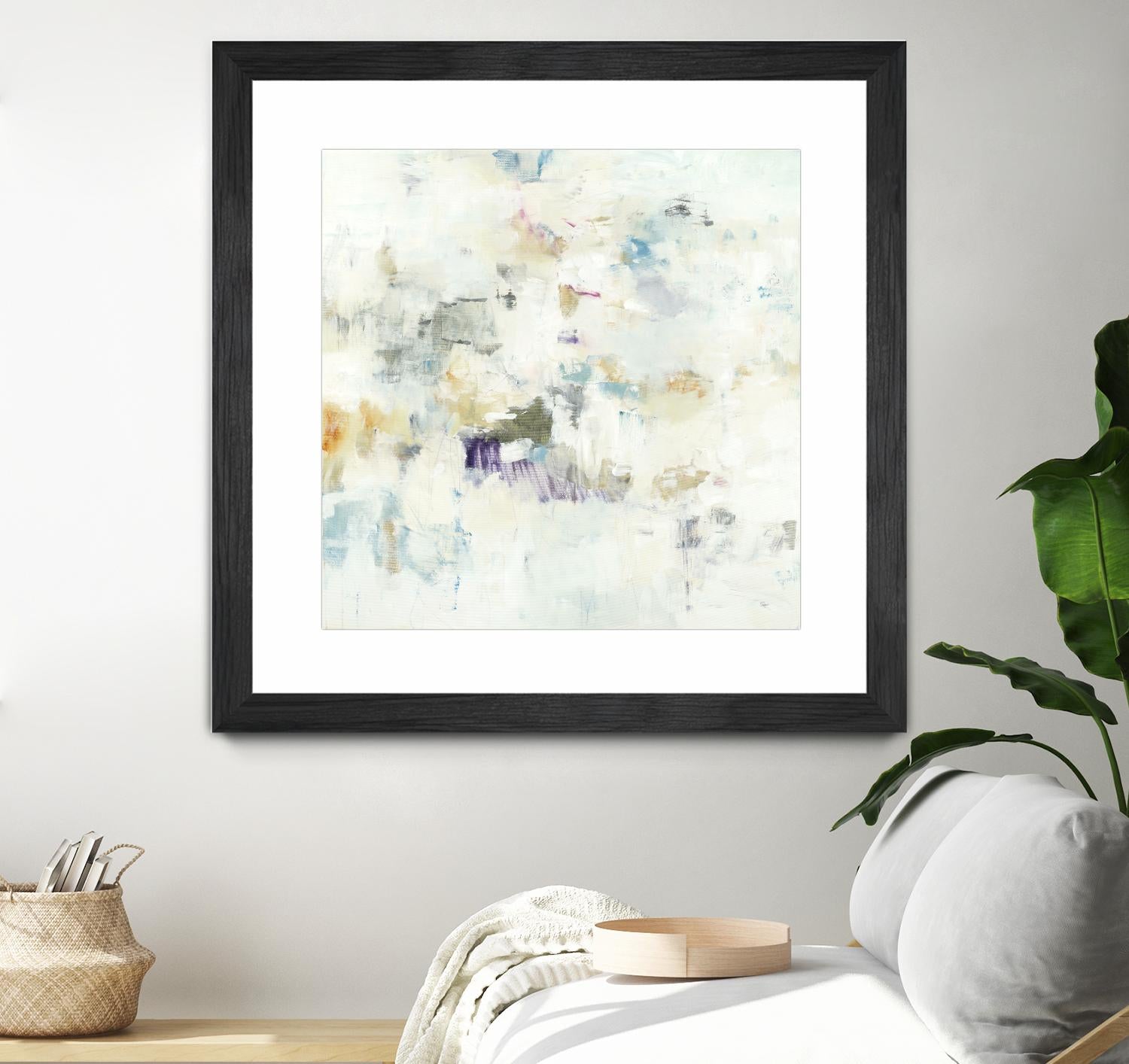 Off the Wall by Lisa Ridgers on GIANT ART - whites & creams abstract