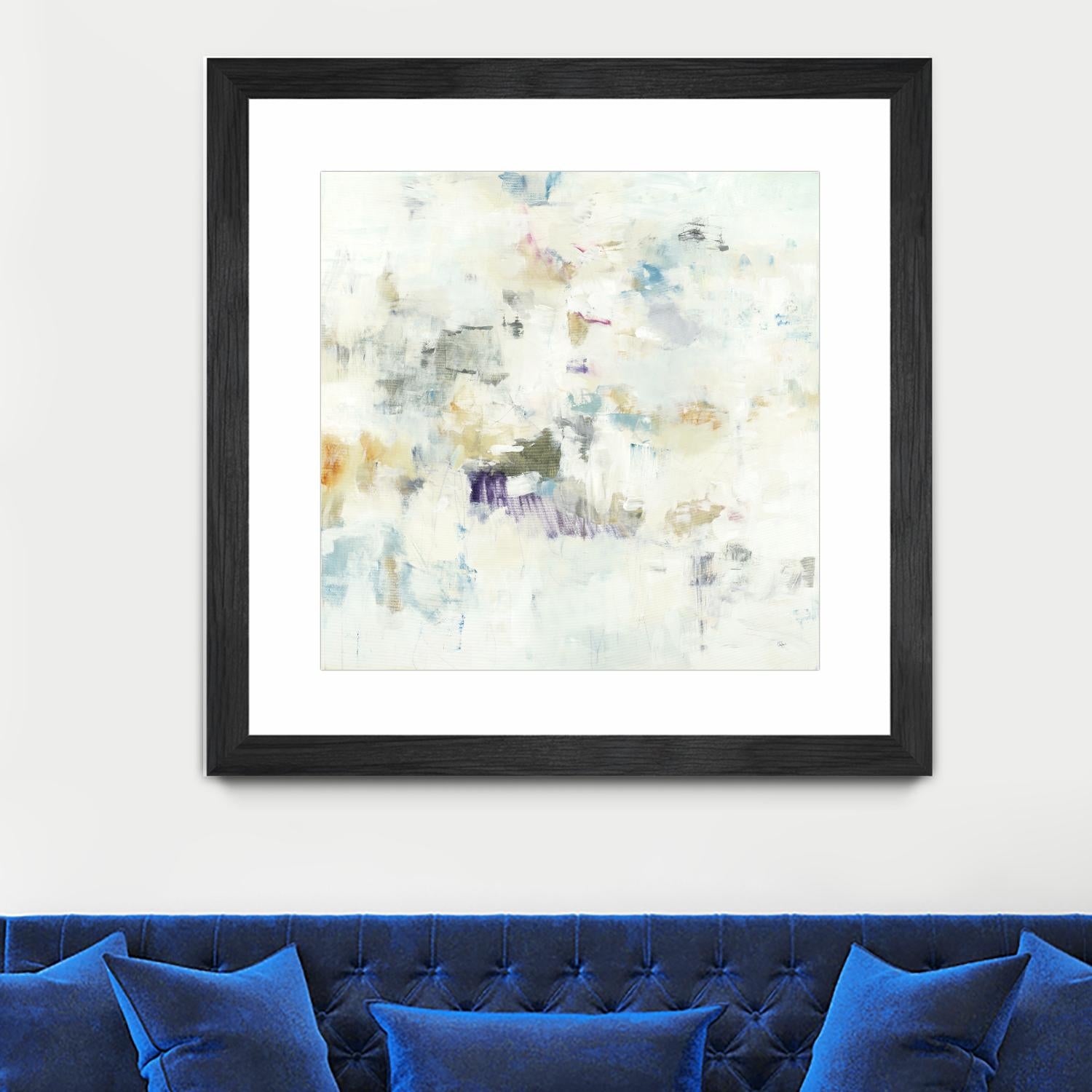 Off the Wall by Lisa Ridgers on GIANT ART - whites & creams abstract