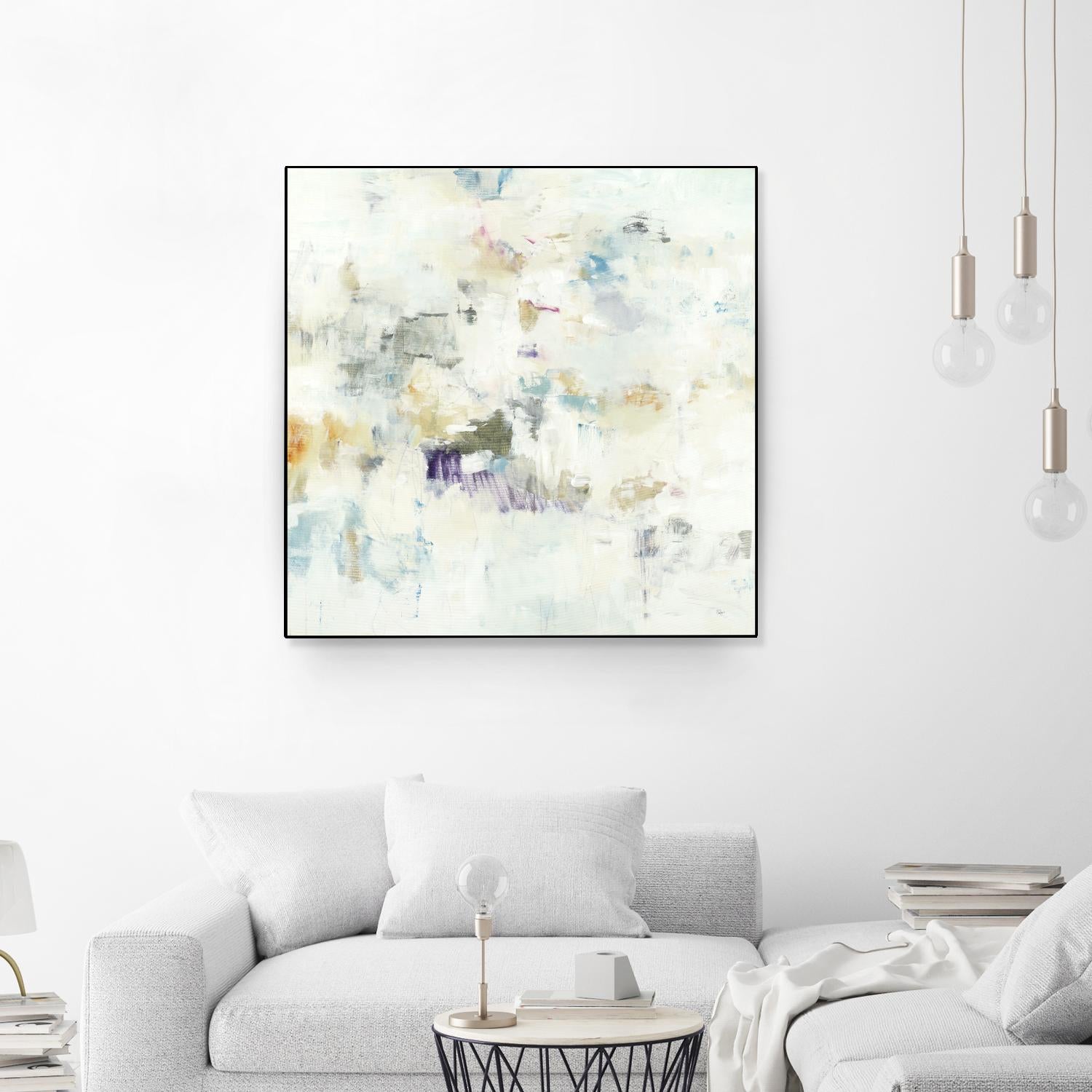 Off the Wall by Lisa Ridgers on GIANT ART - whites & creams abstract