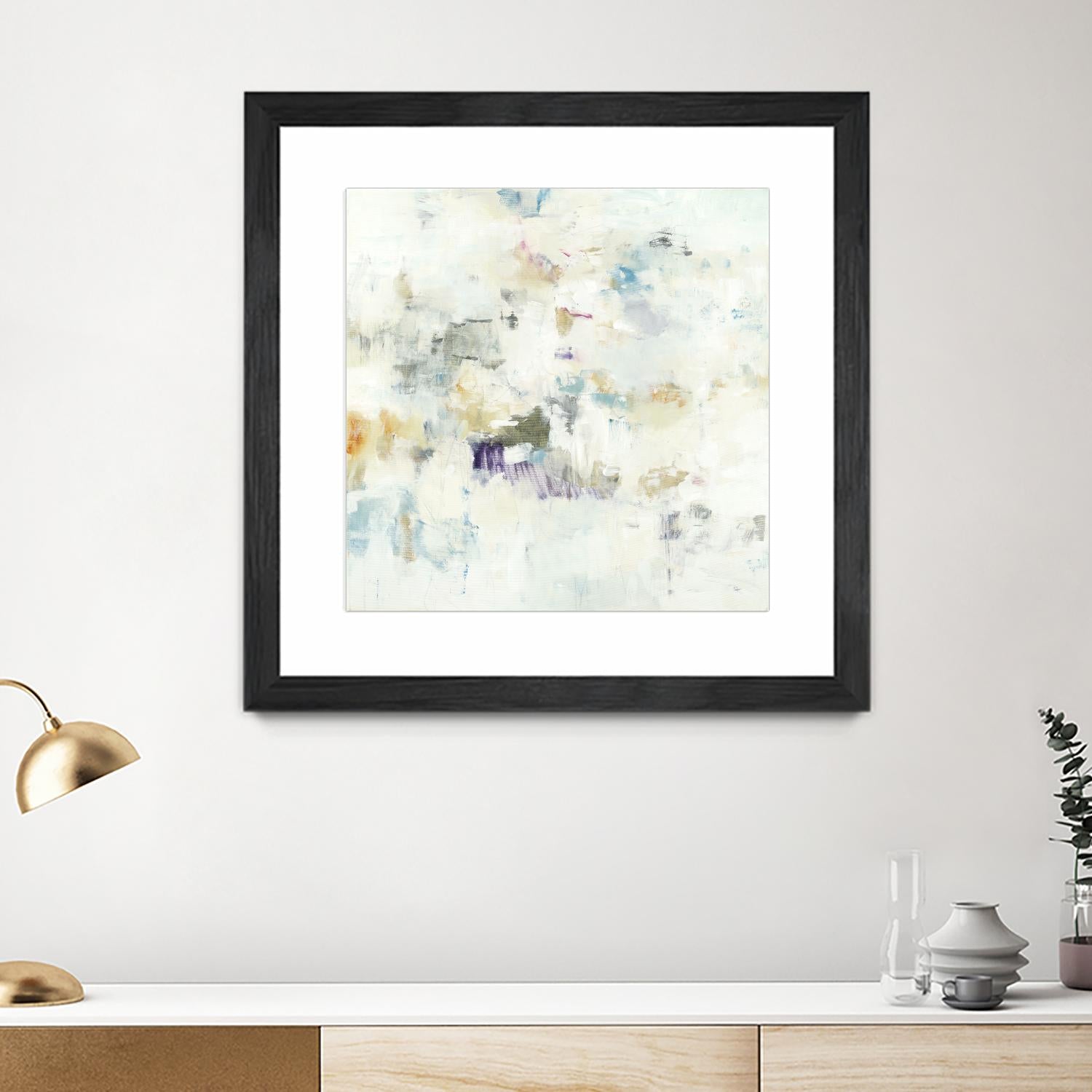 Off the Wall by Lisa Ridgers on GIANT ART - whites & creams abstract