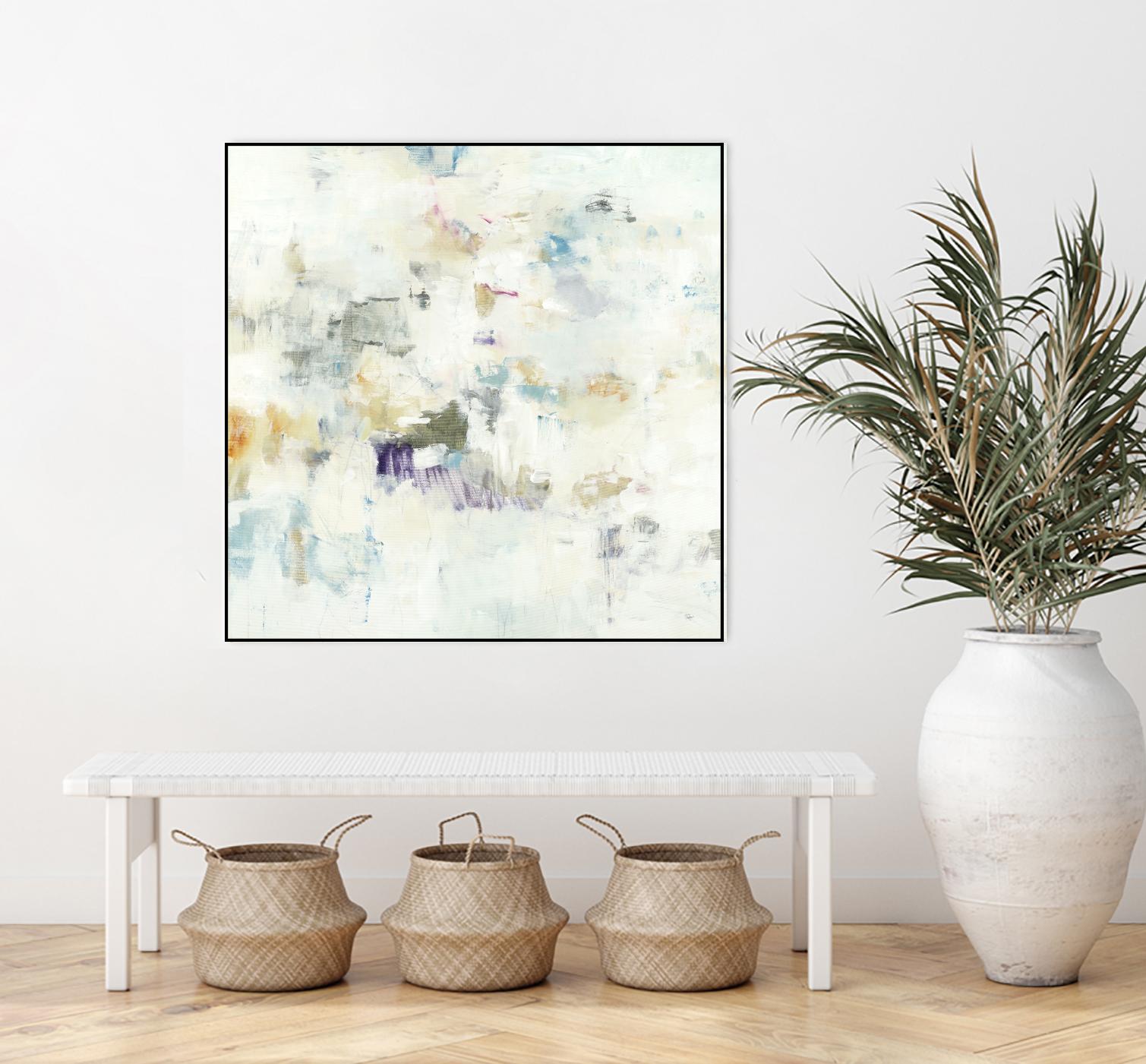 Off the Wall by Lisa Ridgers on GIANT ART - whites & creams abstract