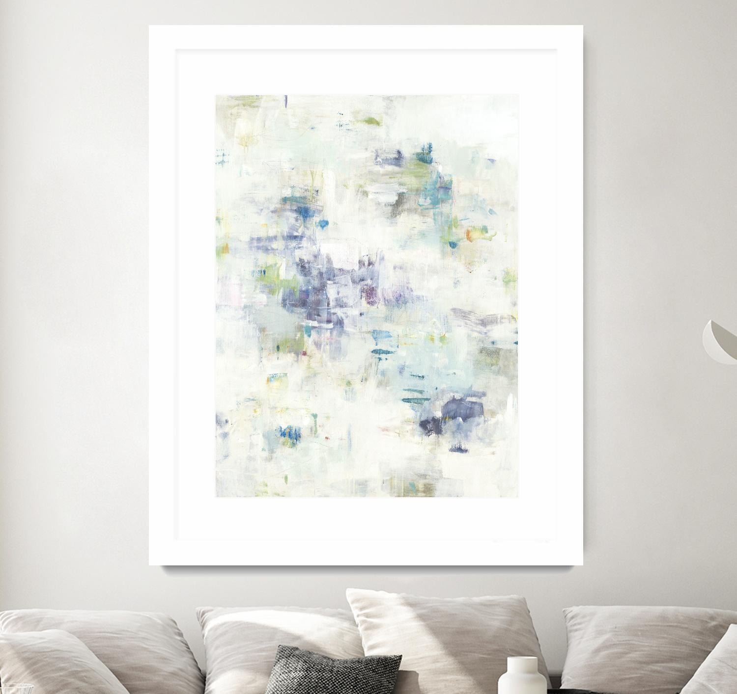 Wait Right Here II by Lisa Ridgers on GIANT ART - greens, blues abstract