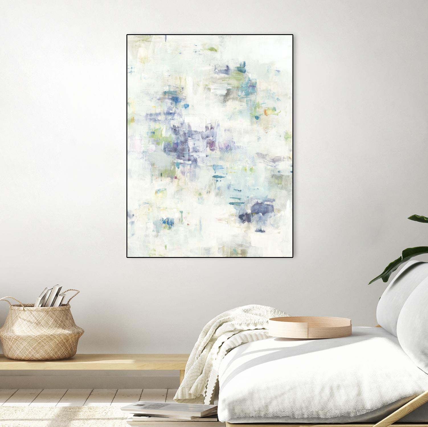 Wait Right Here II by Lisa Ridgers on GIANT ART - greens, blues abstract