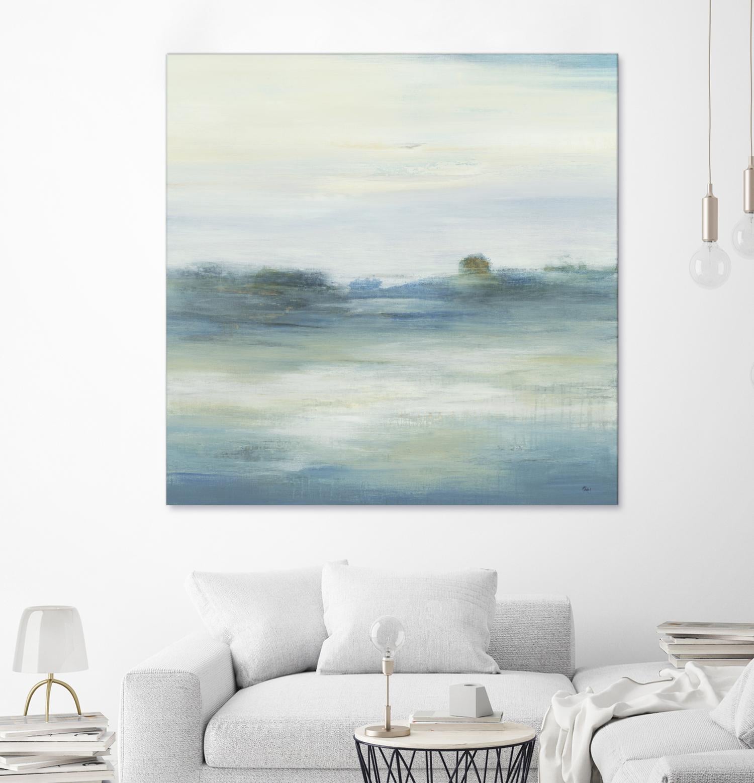 Soothing Scenery by Lisa Ridgers on GIANT ART - blues abstracted landscapes