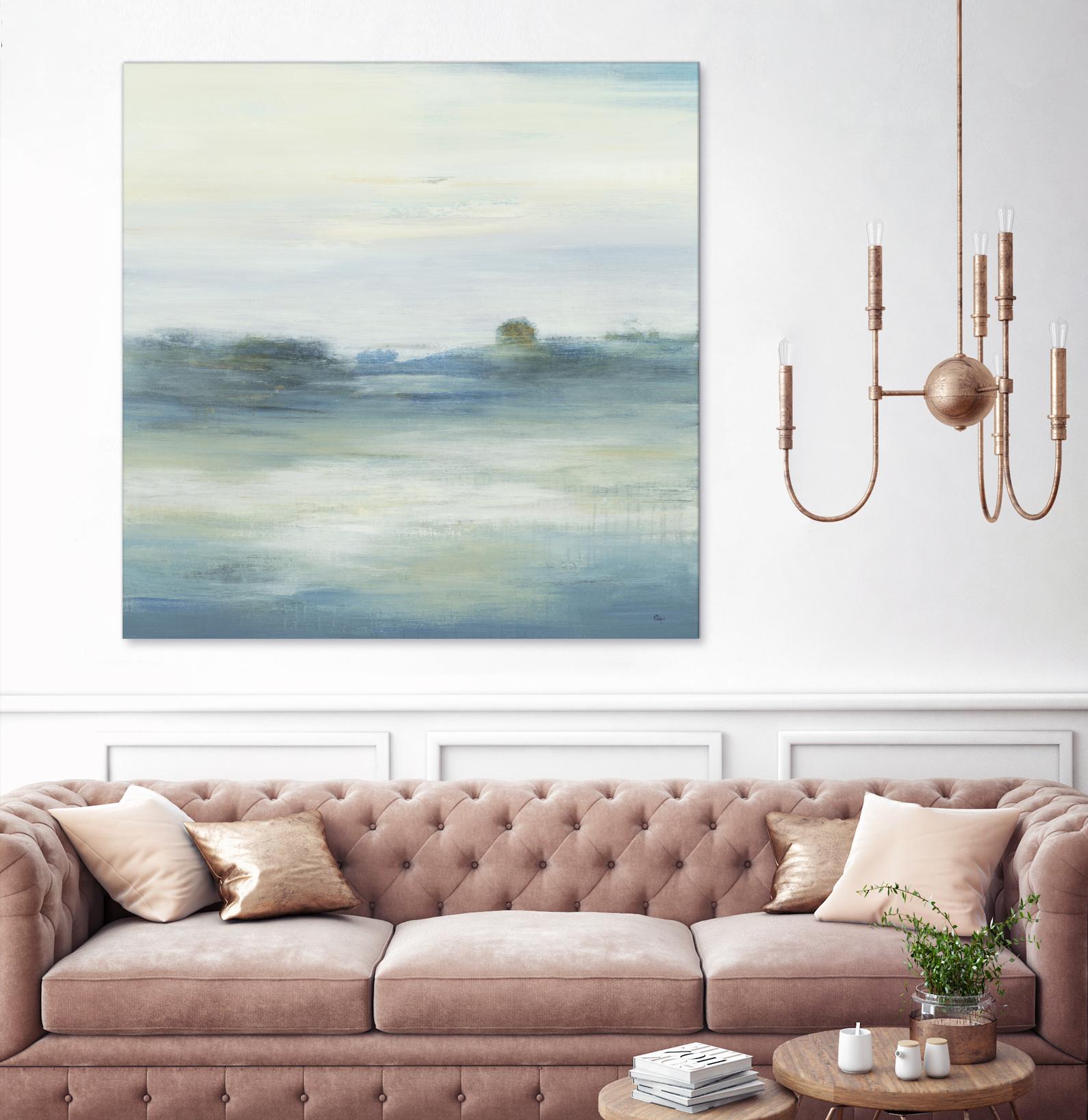 Soothing Scenery by Lisa Ridgers on GIANT ART - blues abstracted landscapes