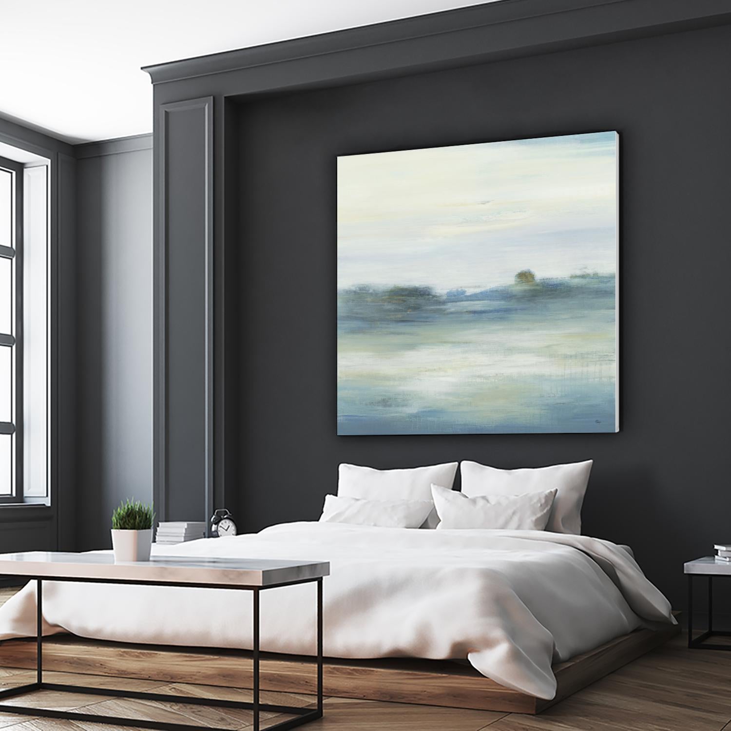 Soothing Scenery by Lisa Ridgers on GIANT ART - blues abstracted landscapes