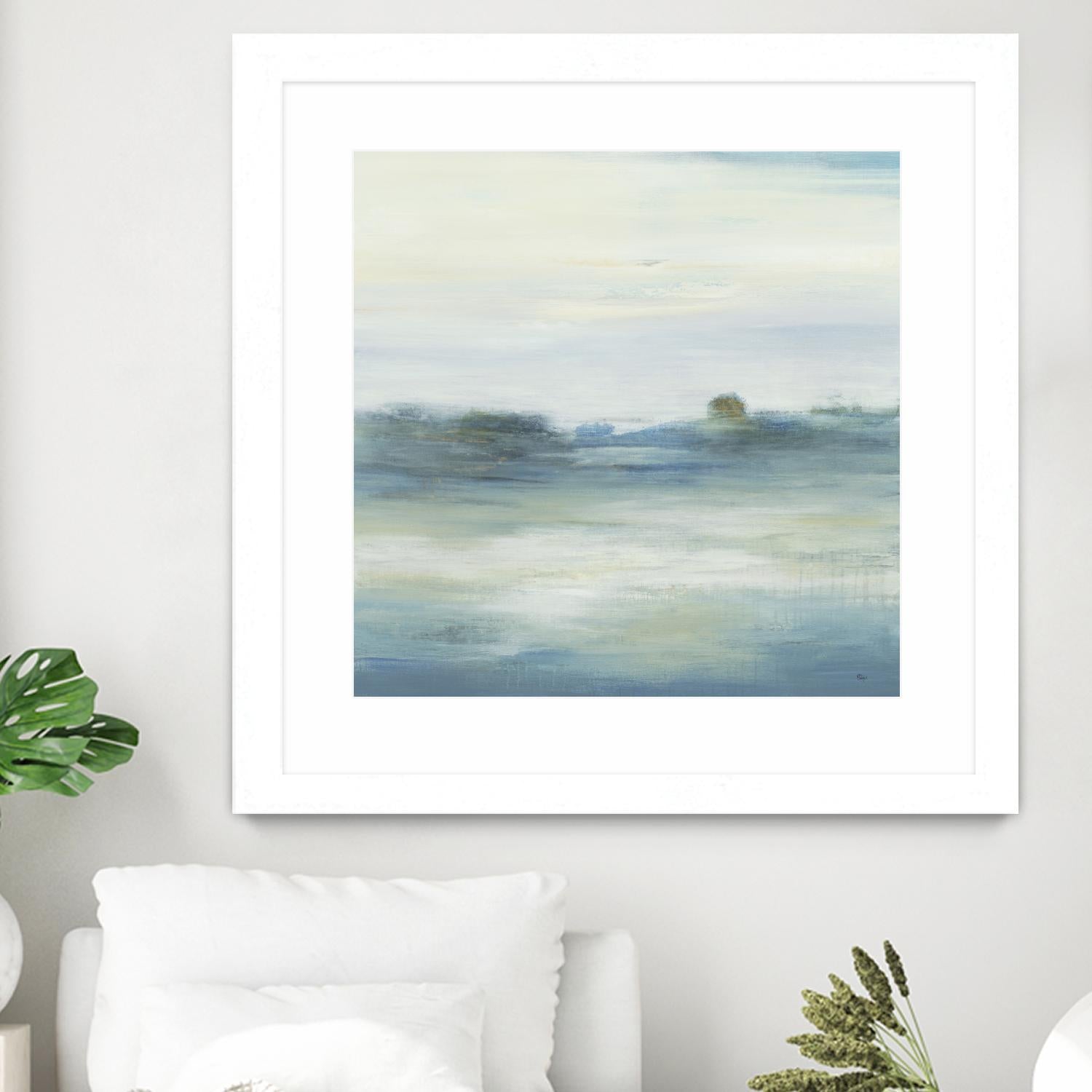 Soothing Scenery by Lisa Ridgers on GIANT ART - blues abstracted landscapes