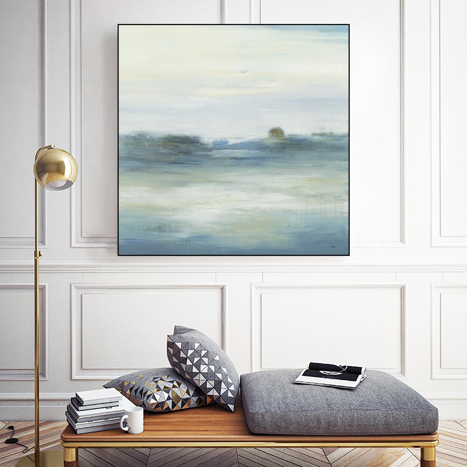 Soothing Scenery by Lisa Ridgers on GIANT ART - blues abstracted landscapes