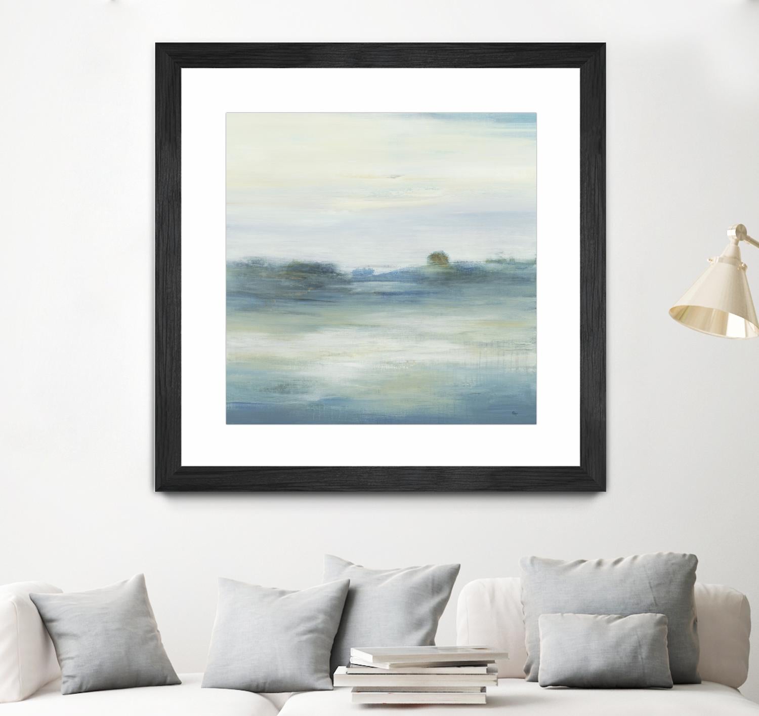 Soothing Scenery by Lisa Ridgers on GIANT ART - blues abstracted landscapes