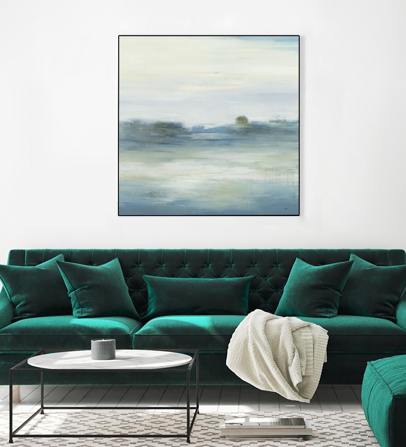 Soothing Scenery by Lisa Ridgers on GIANT ART - blues abstracted landscapes