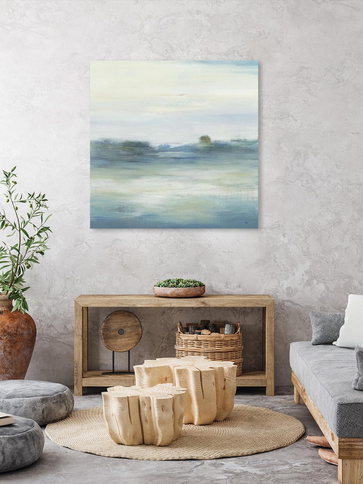 Soothing Scenery by Lisa Ridgers on GIANT ART - blues abstracted landscapes