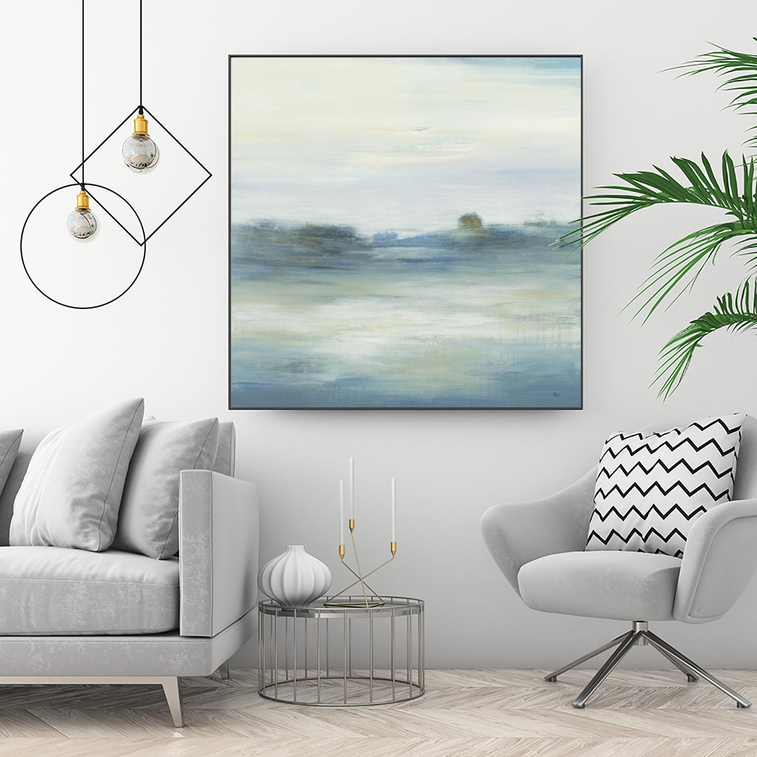 Soothing Scenery by Lisa Ridgers on GIANT ART - blues abstracted landscapes