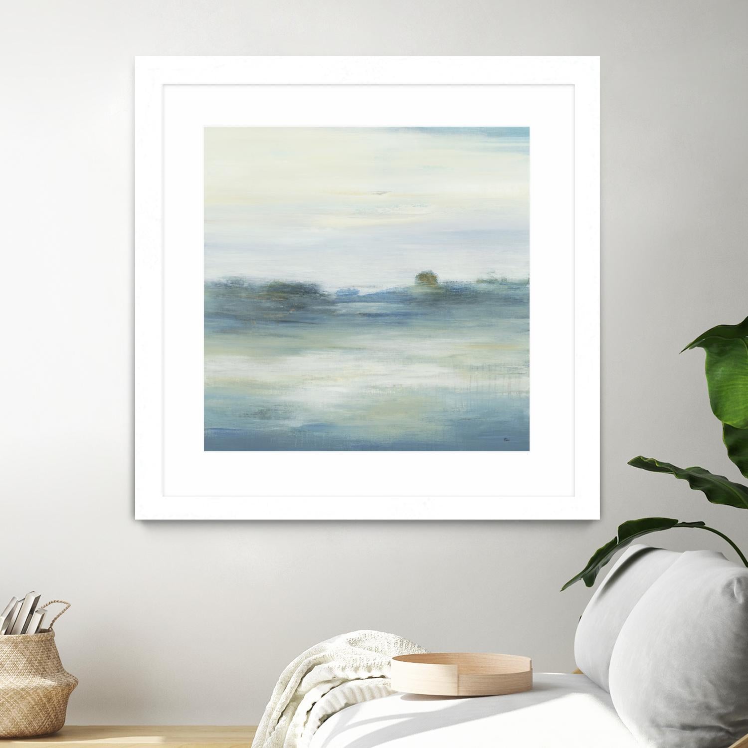 Soothing Scenery by Lisa Ridgers on GIANT ART - blues abstracted landscapes