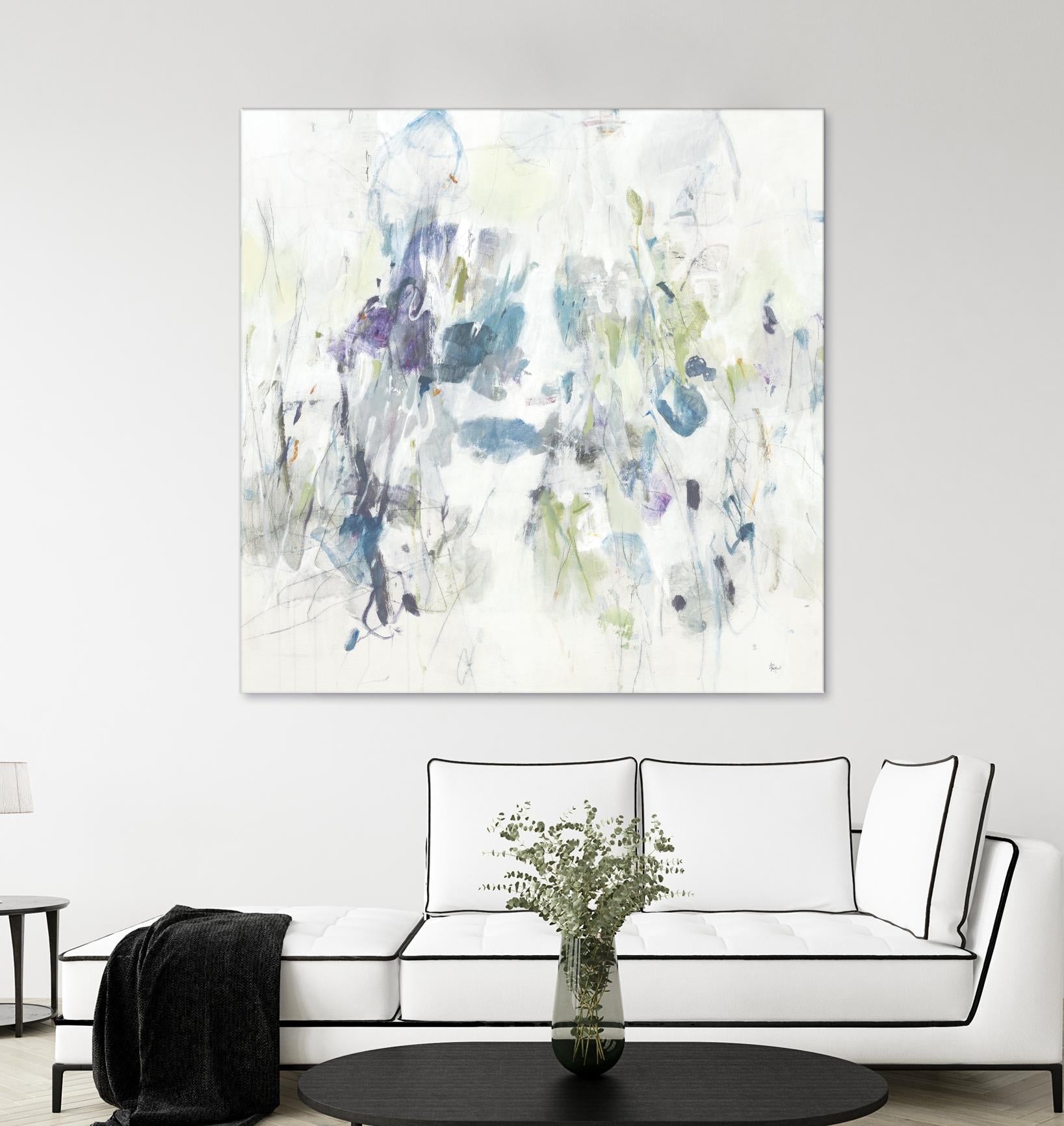 Keep in Touch by Lisa Ridgers on GIANT ART - blues abstract