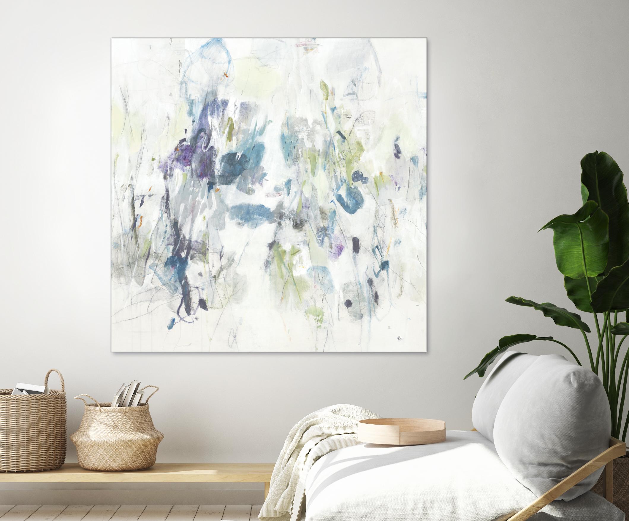 Keep in Touch by Lisa Ridgers on GIANT ART - blues abstract