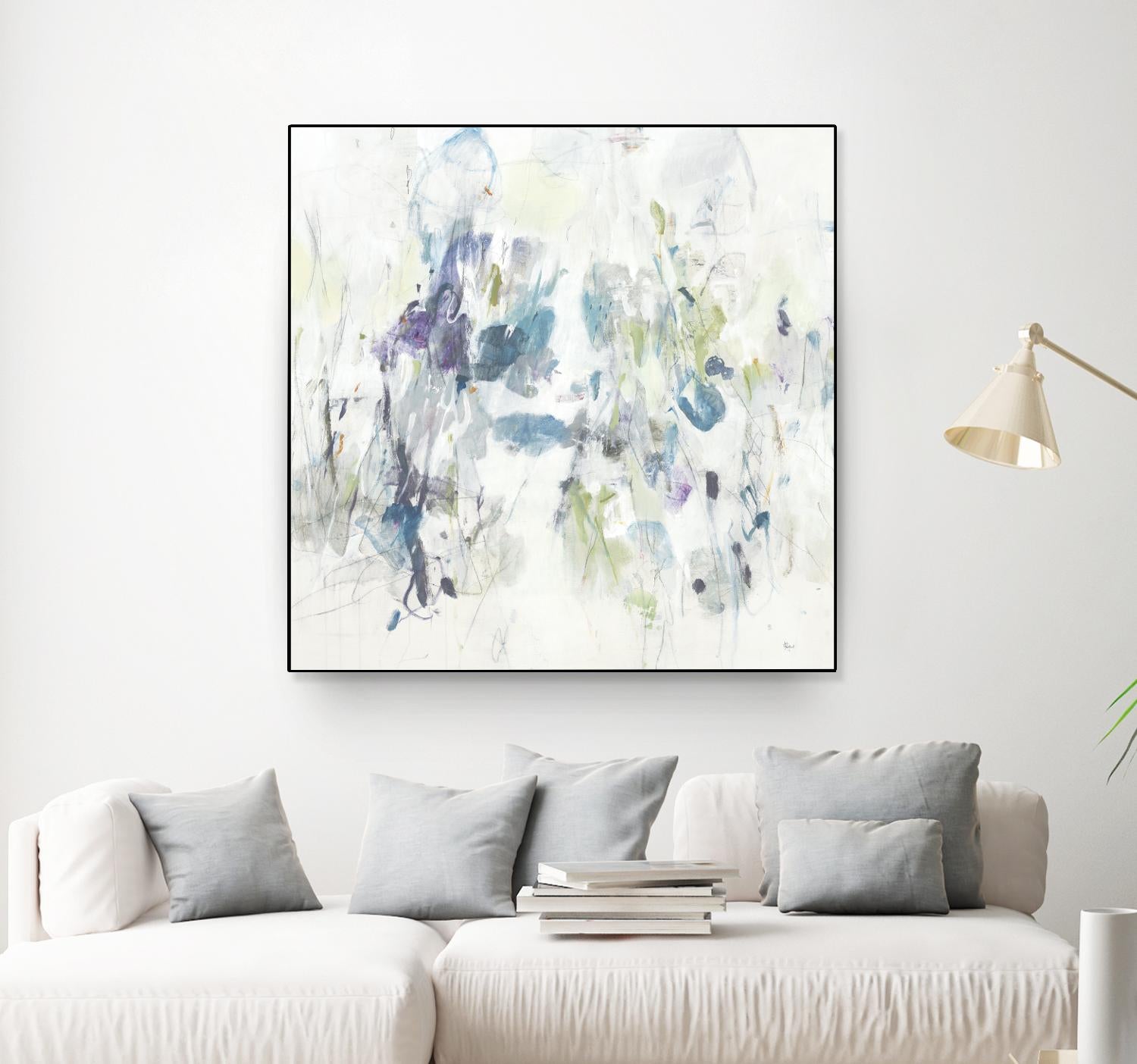 Keep in Touch by Lisa Ridgers on GIANT ART - blues abstract