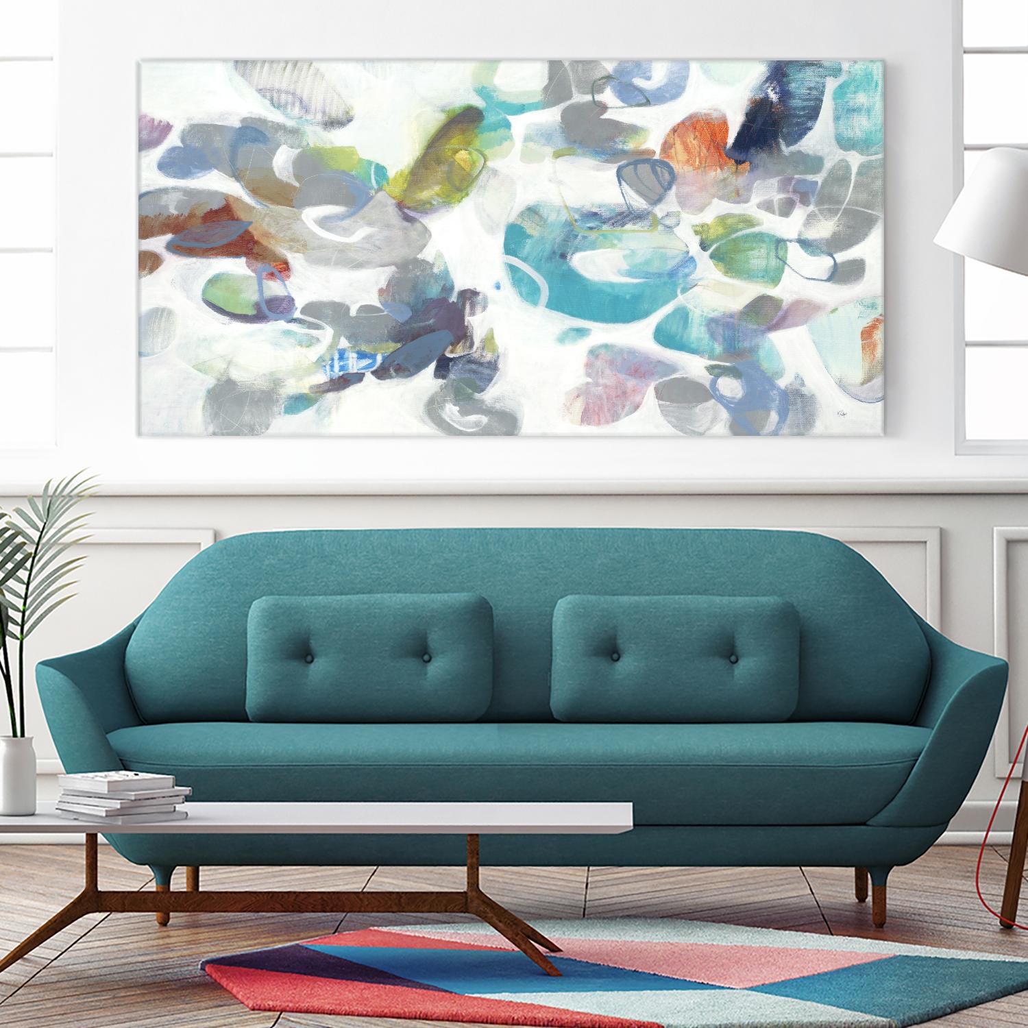 Party Time III by Lisa Ridgers on GIANT ART - blues abstract