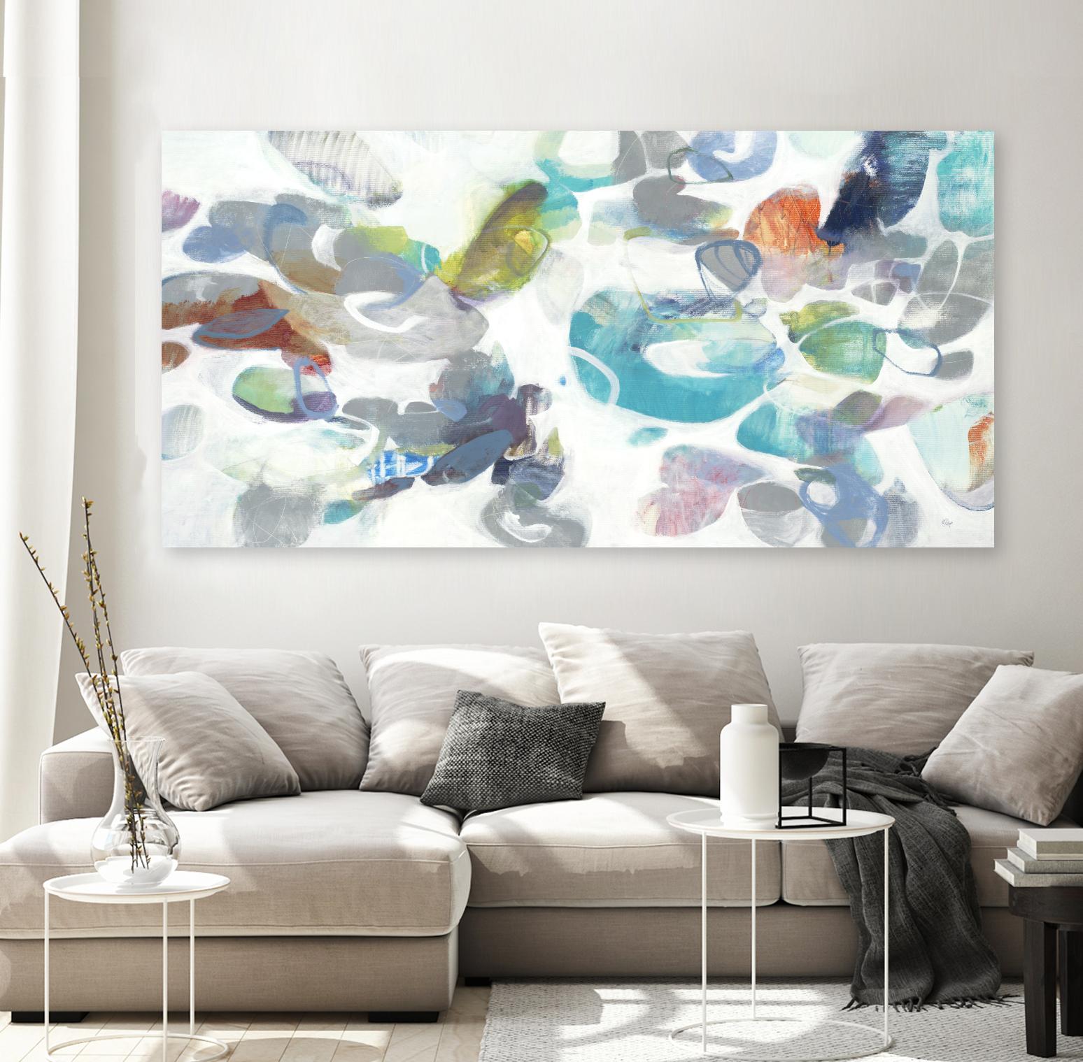 Party Time III by Lisa Ridgers on GIANT ART - blues abstract