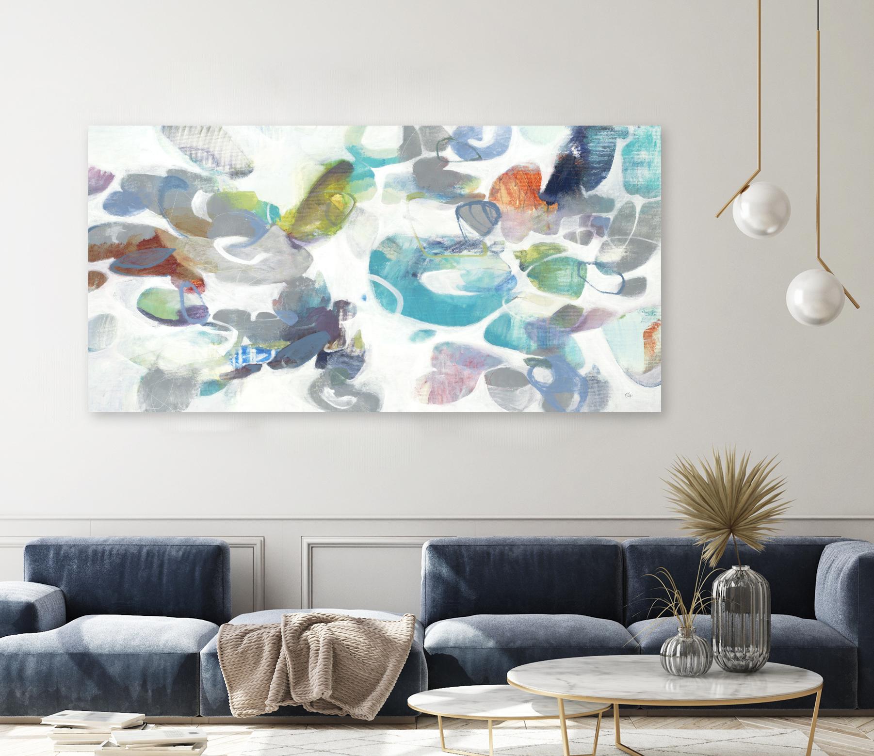 Party Time III by Lisa Ridgers on GIANT ART - blues abstract