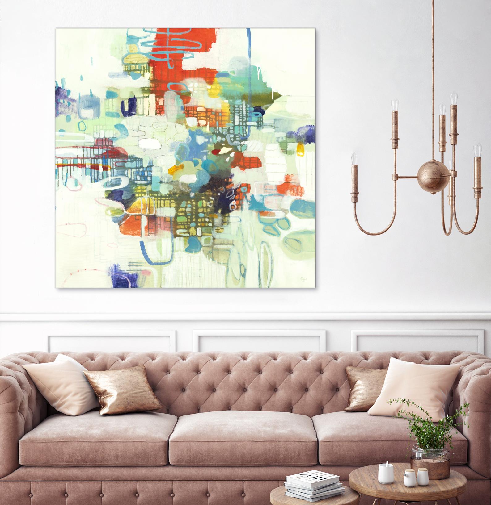 Bright Spot by Lisa Ridgers on GIANT ART - reds abstract