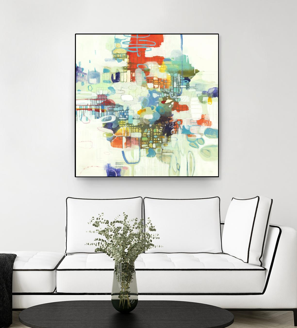 Bright Spot by Lisa Ridgers on GIANT ART - reds abstract