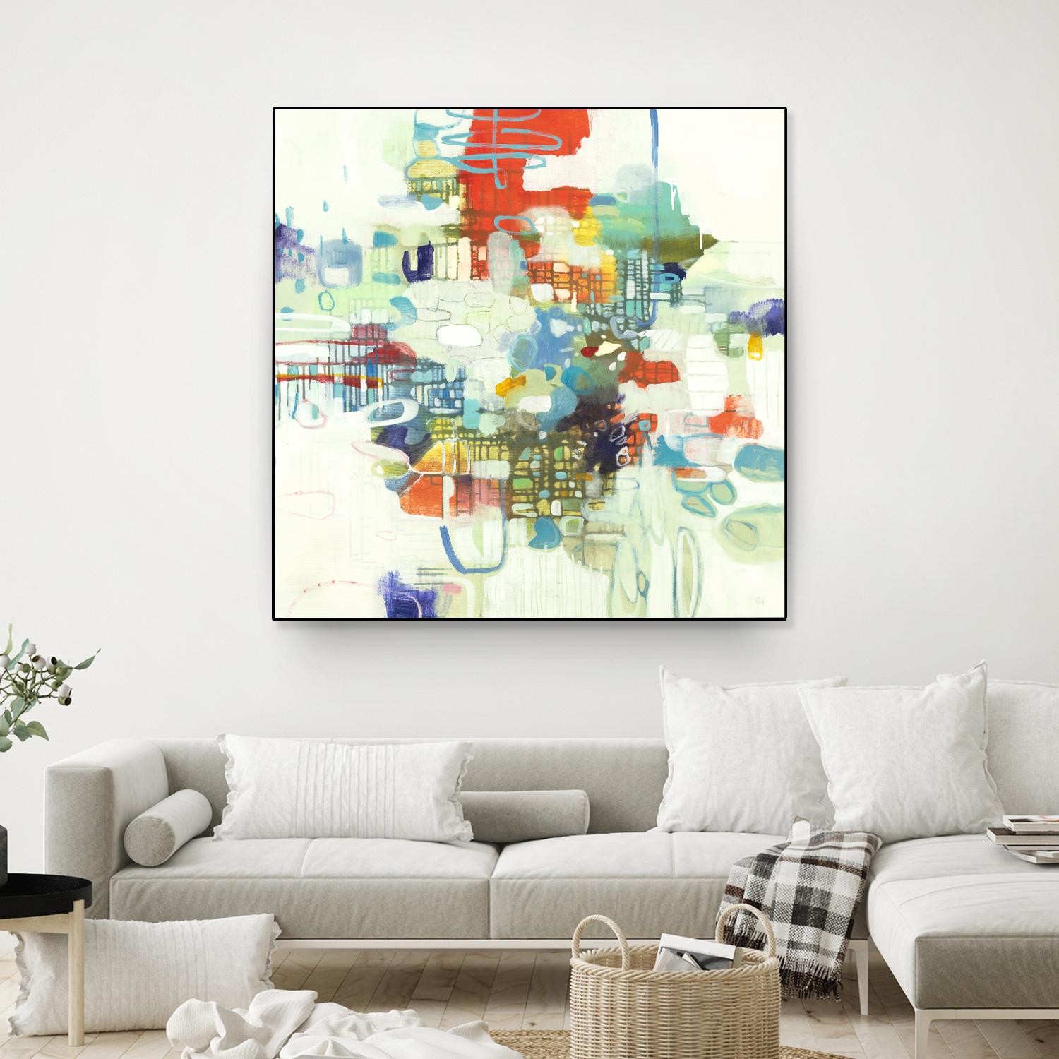 Bright Spot by Lisa Ridgers on GIANT ART - reds abstract