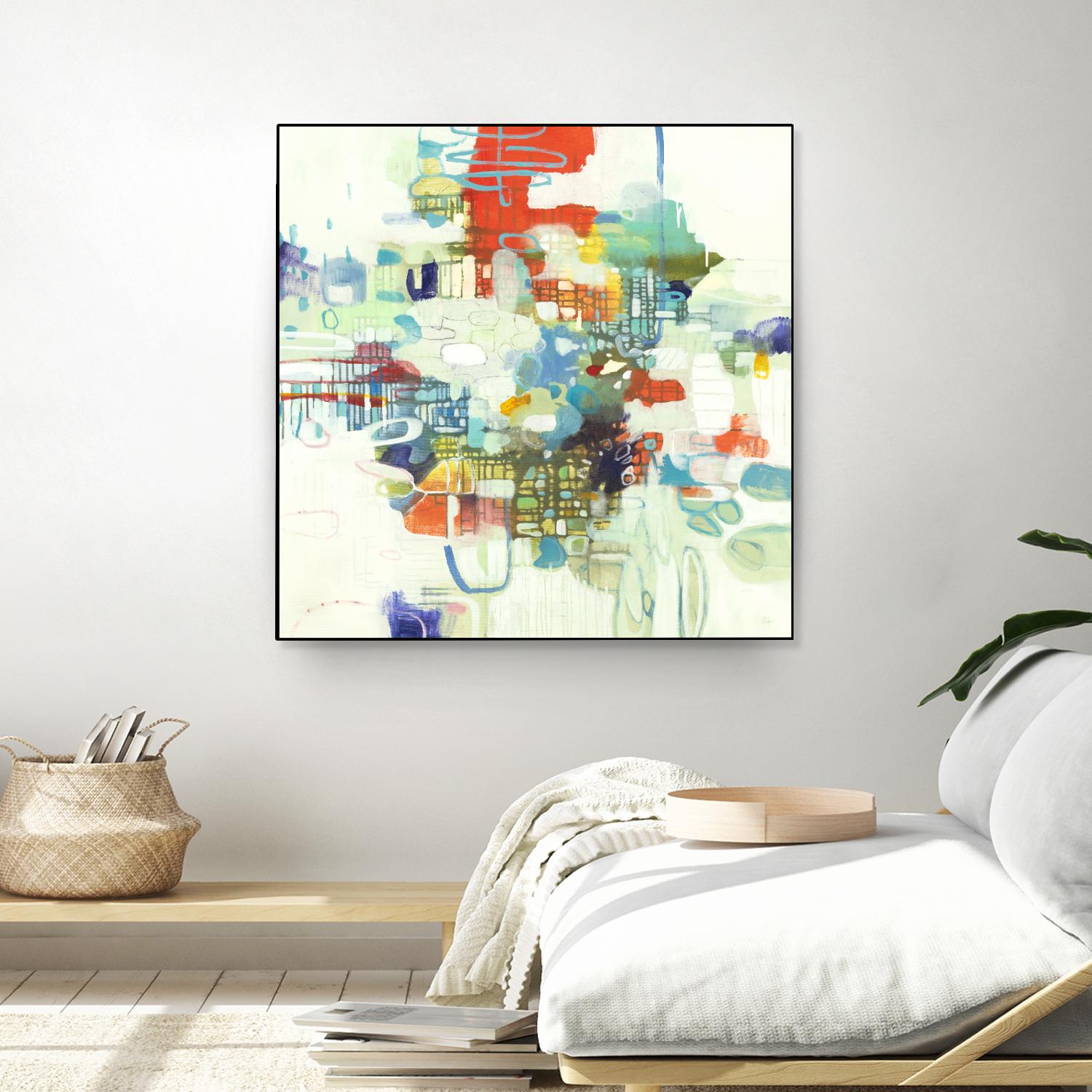 Bright Spot by Lisa Ridgers on GIANT ART - reds abstract