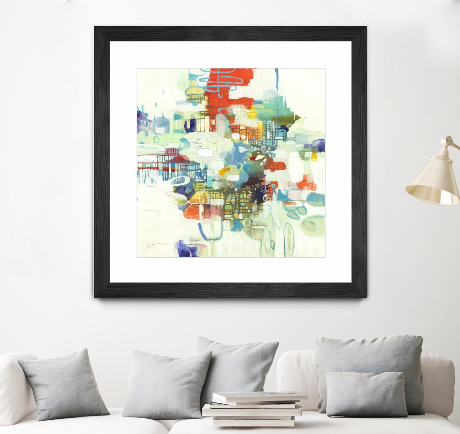 Bright Spot by Lisa Ridgers on GIANT ART - reds abstract