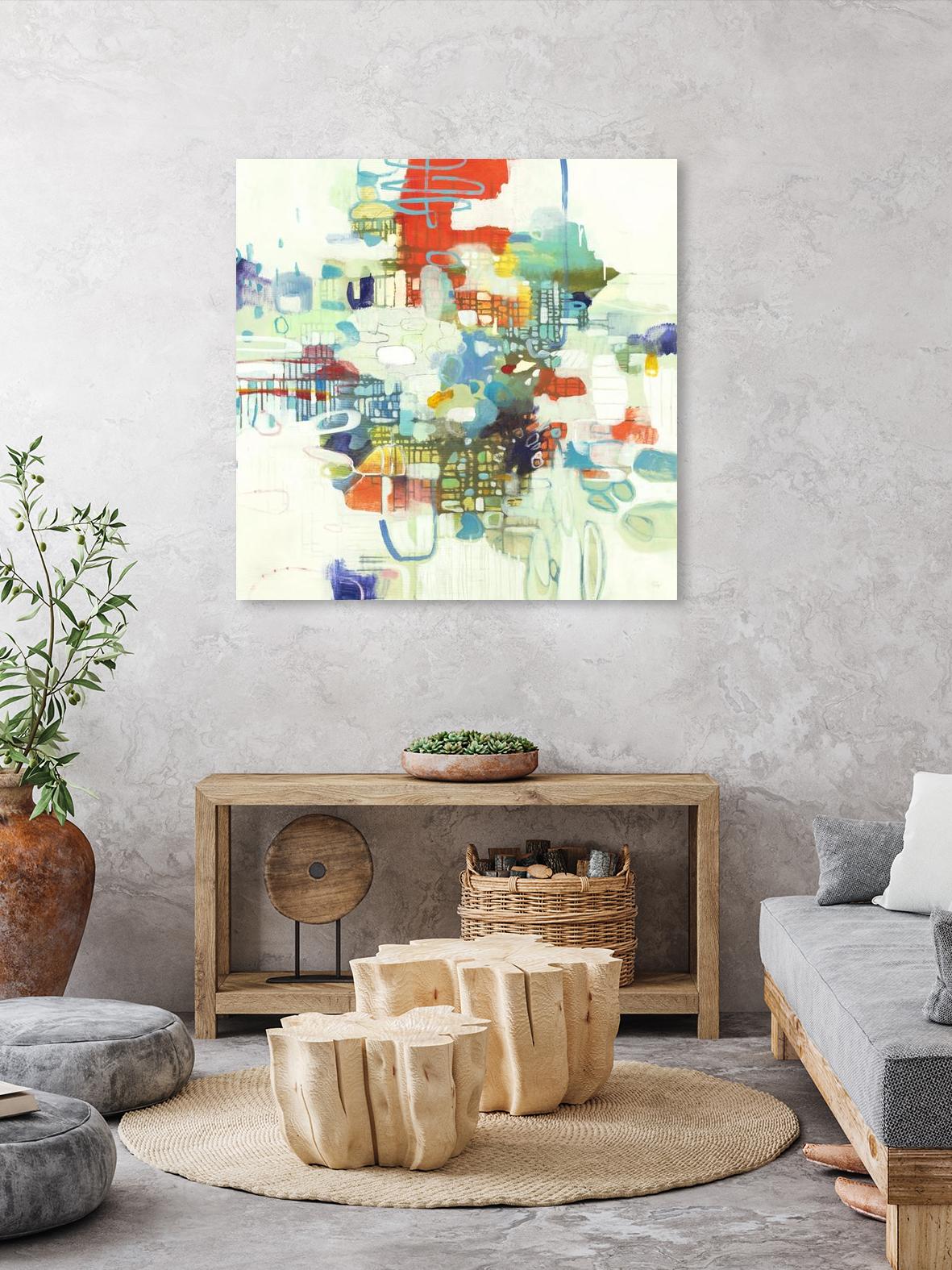 Bright Spot by Lisa Ridgers on GIANT ART - reds abstract