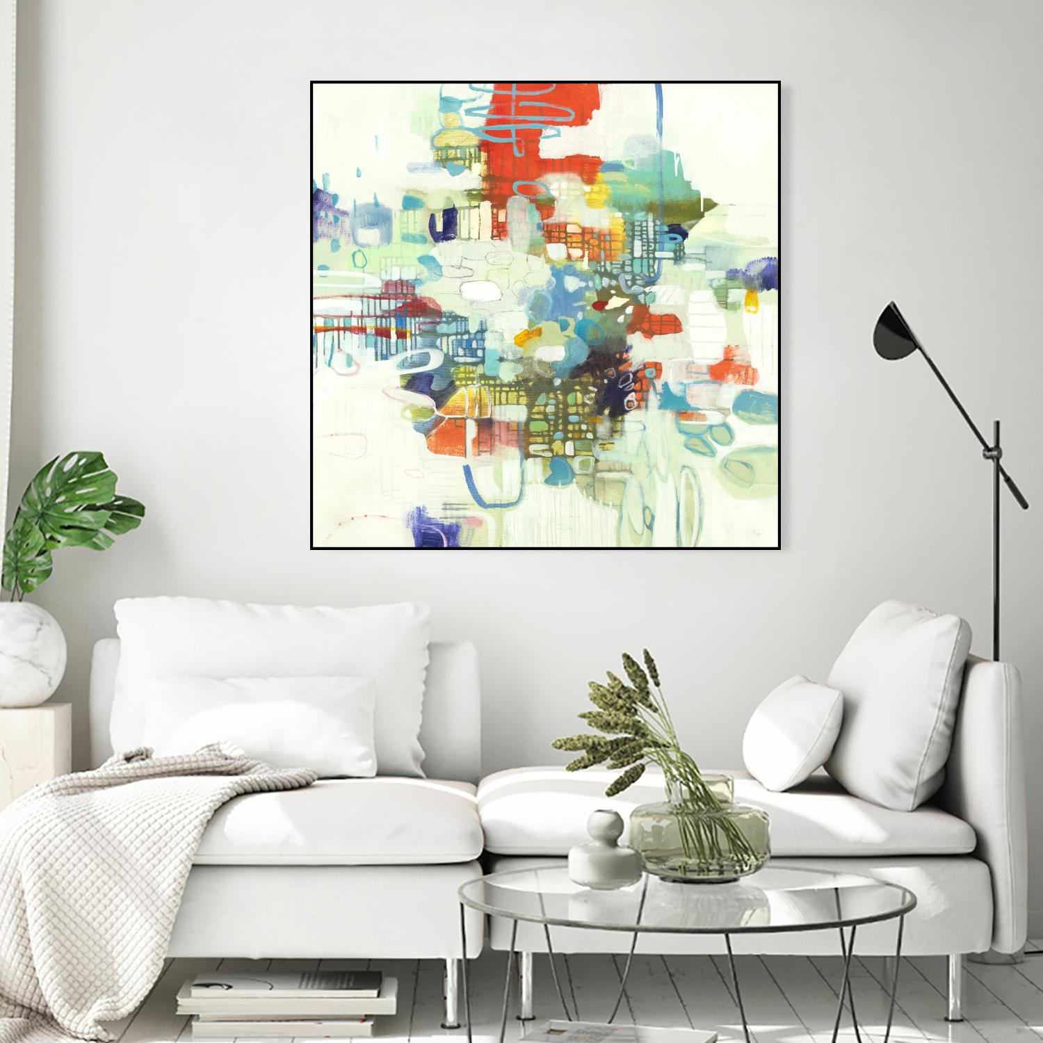 Bright Spot by Lisa Ridgers on GIANT ART - reds abstract