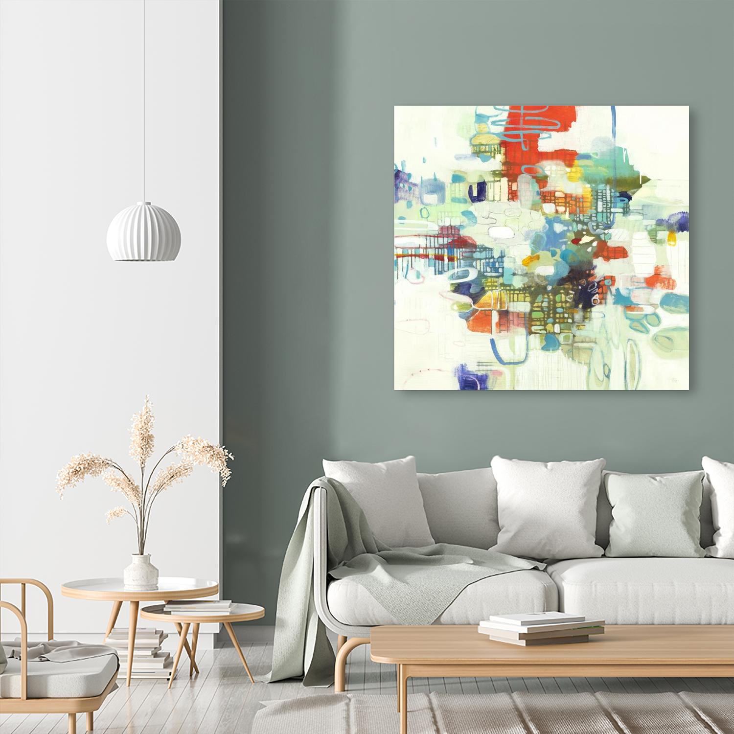 Bright Spot by Lisa Ridgers on GIANT ART - reds abstract