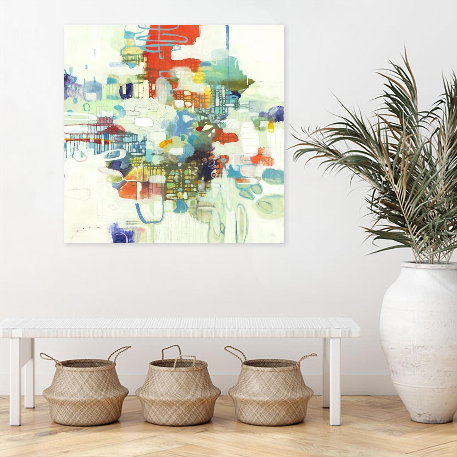 Bright Spot by Lisa Ridgers on GIANT ART - reds abstract