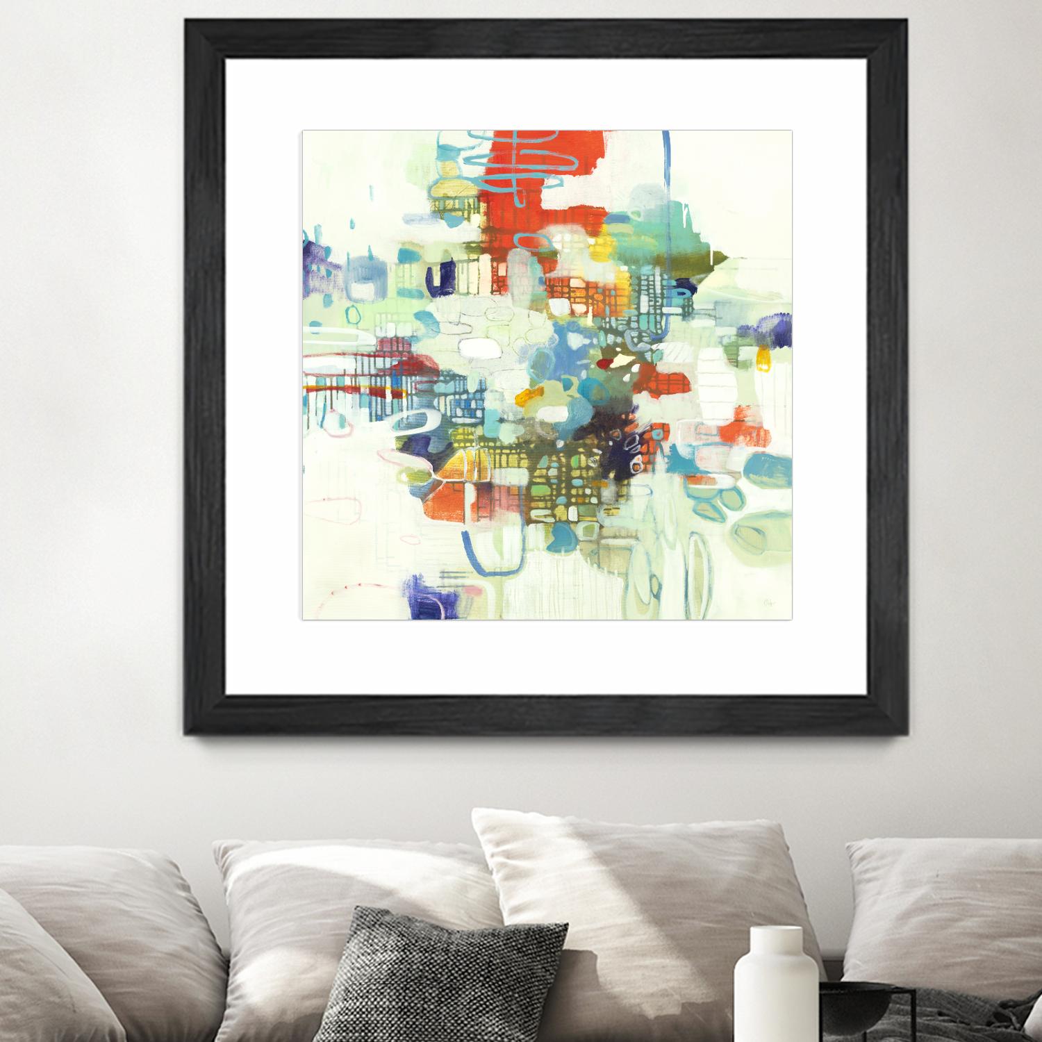 Bright Spot by Lisa Ridgers on GIANT ART - reds abstract