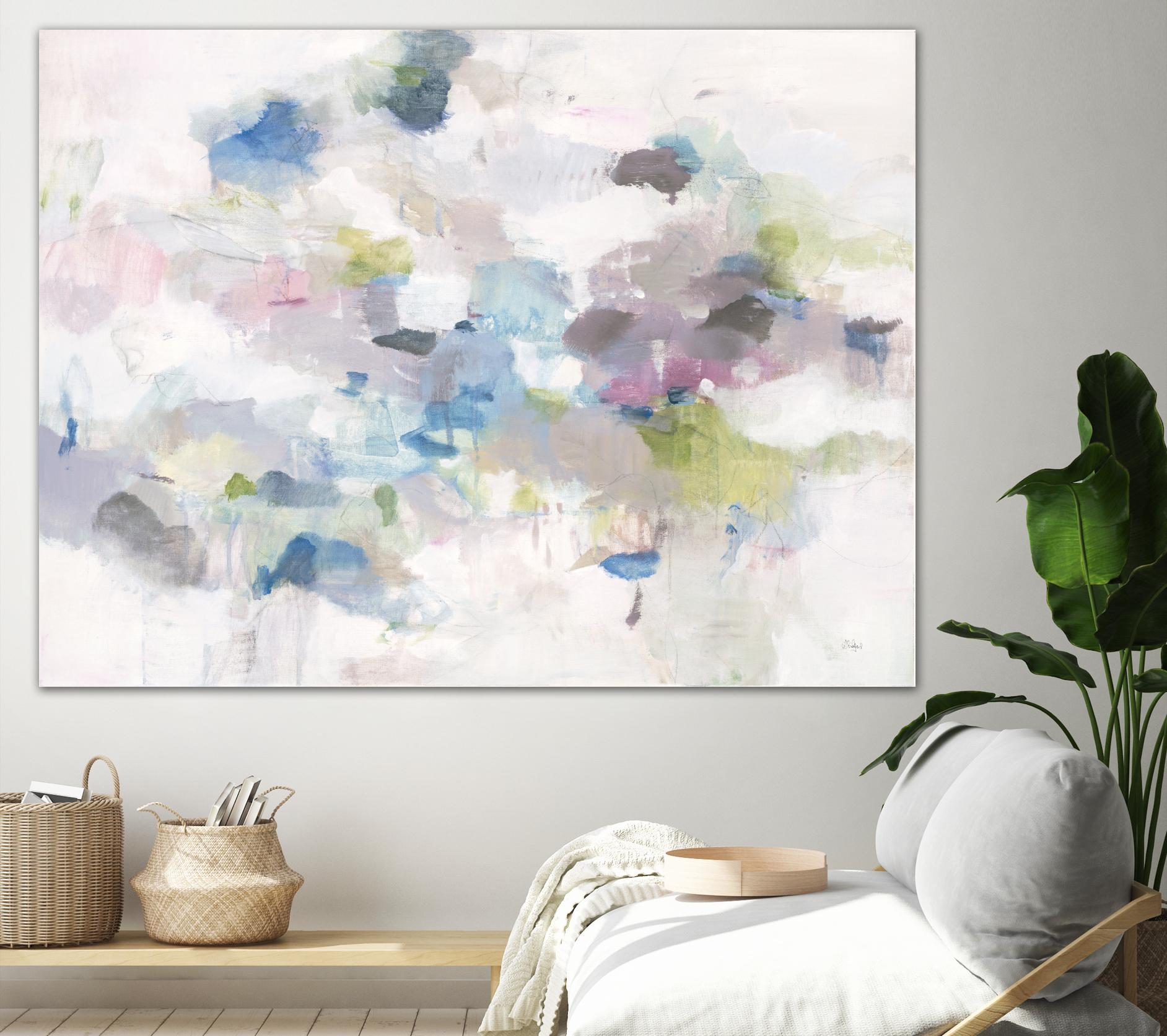 Once Again by Lisa Ridgers on GIANT ART - blues abstract