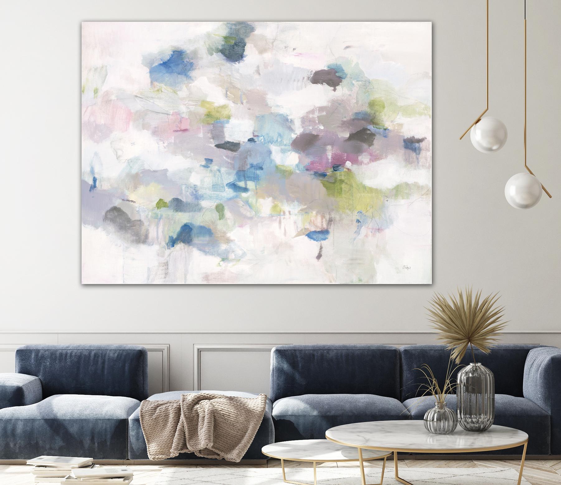 Once Again by Lisa Ridgers on GIANT ART - blues abstract