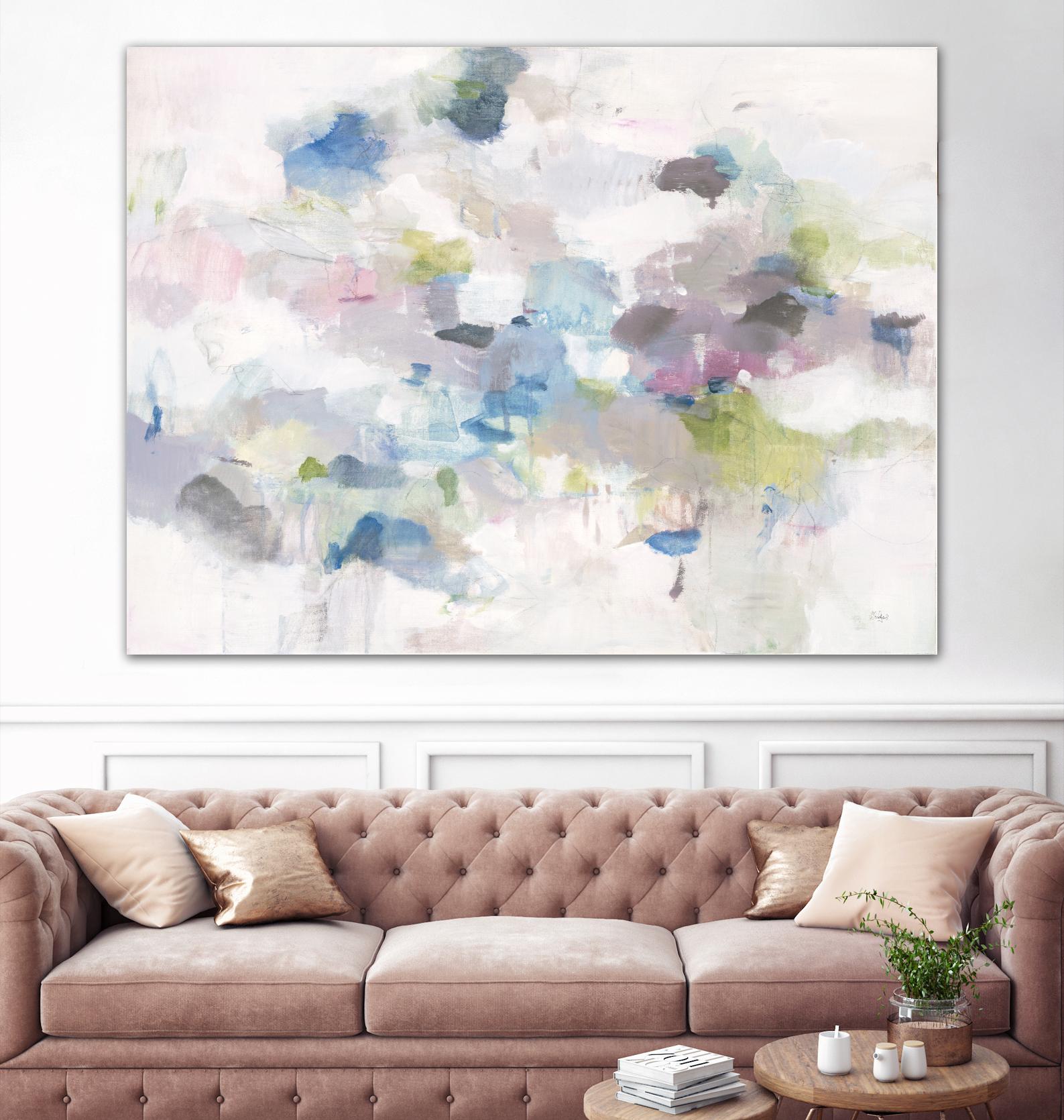 Once Again by Lisa Ridgers on GIANT ART - blues abstract