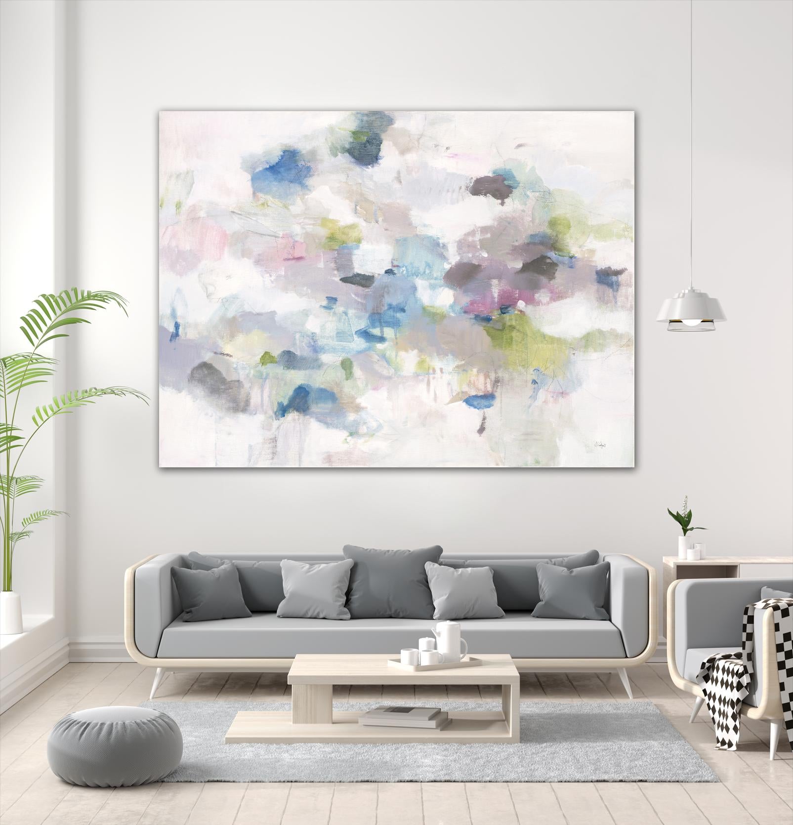 Once Again by Lisa Ridgers on GIANT ART - blues abstract