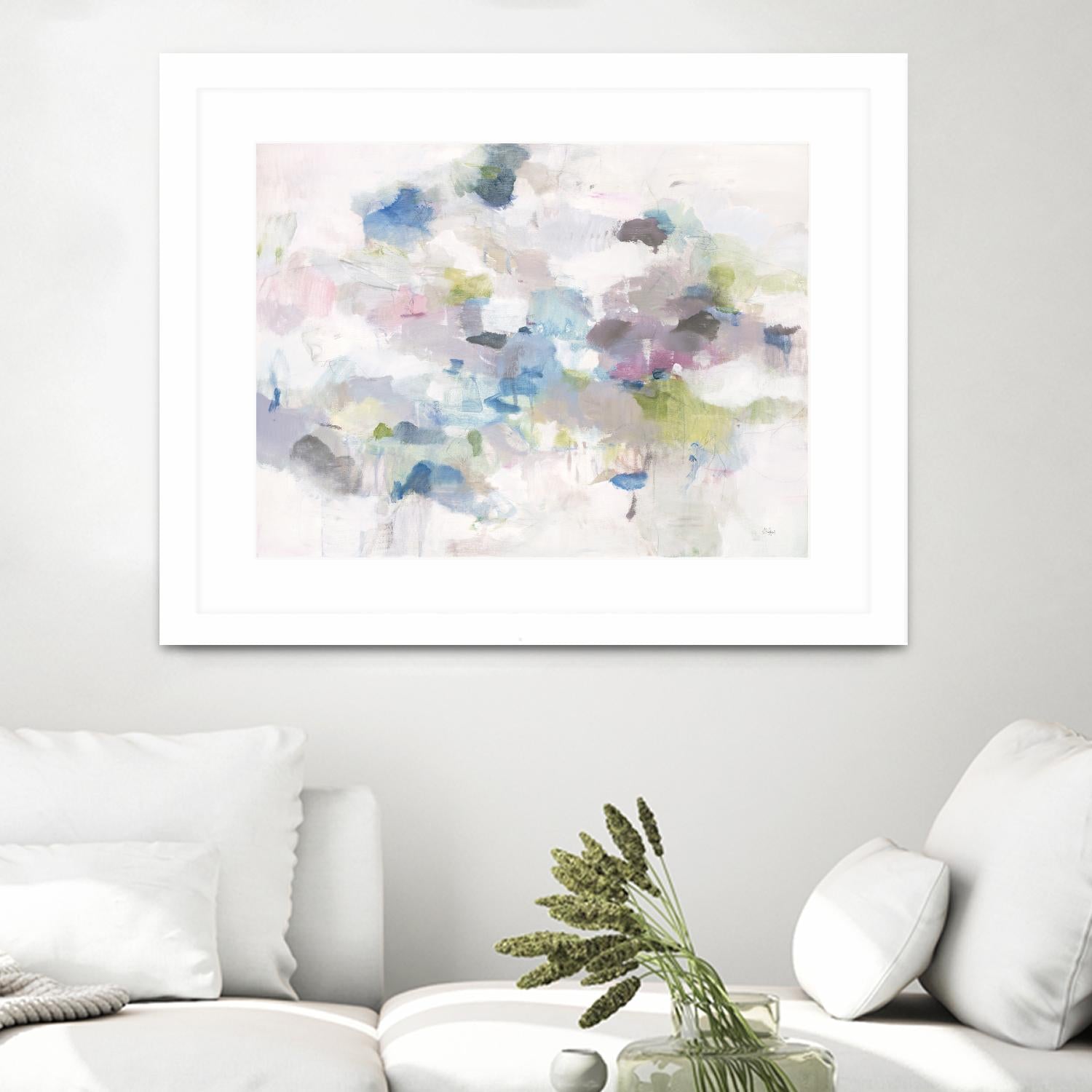 Once Again by Lisa Ridgers on GIANT ART - blues abstract