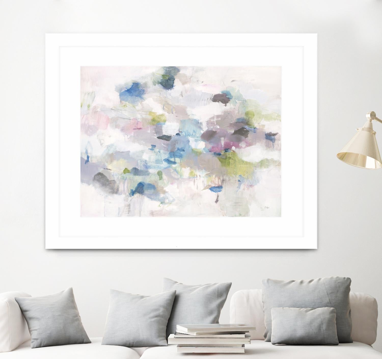 Once Again by Lisa Ridgers on GIANT ART - blues abstract